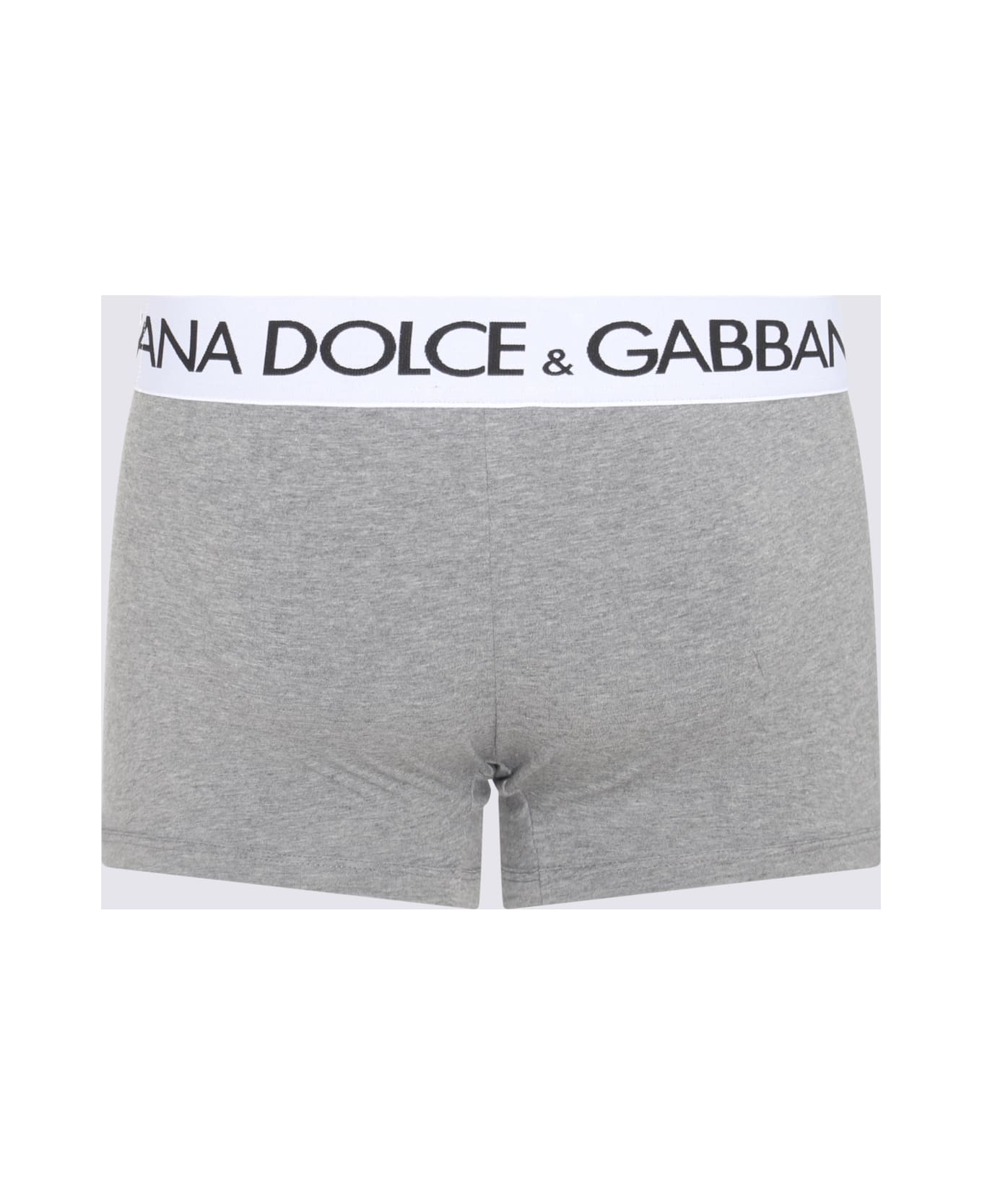 Dolce & Gabbana Grey Cotton Blend Boxers - MELANGE GRIGIO