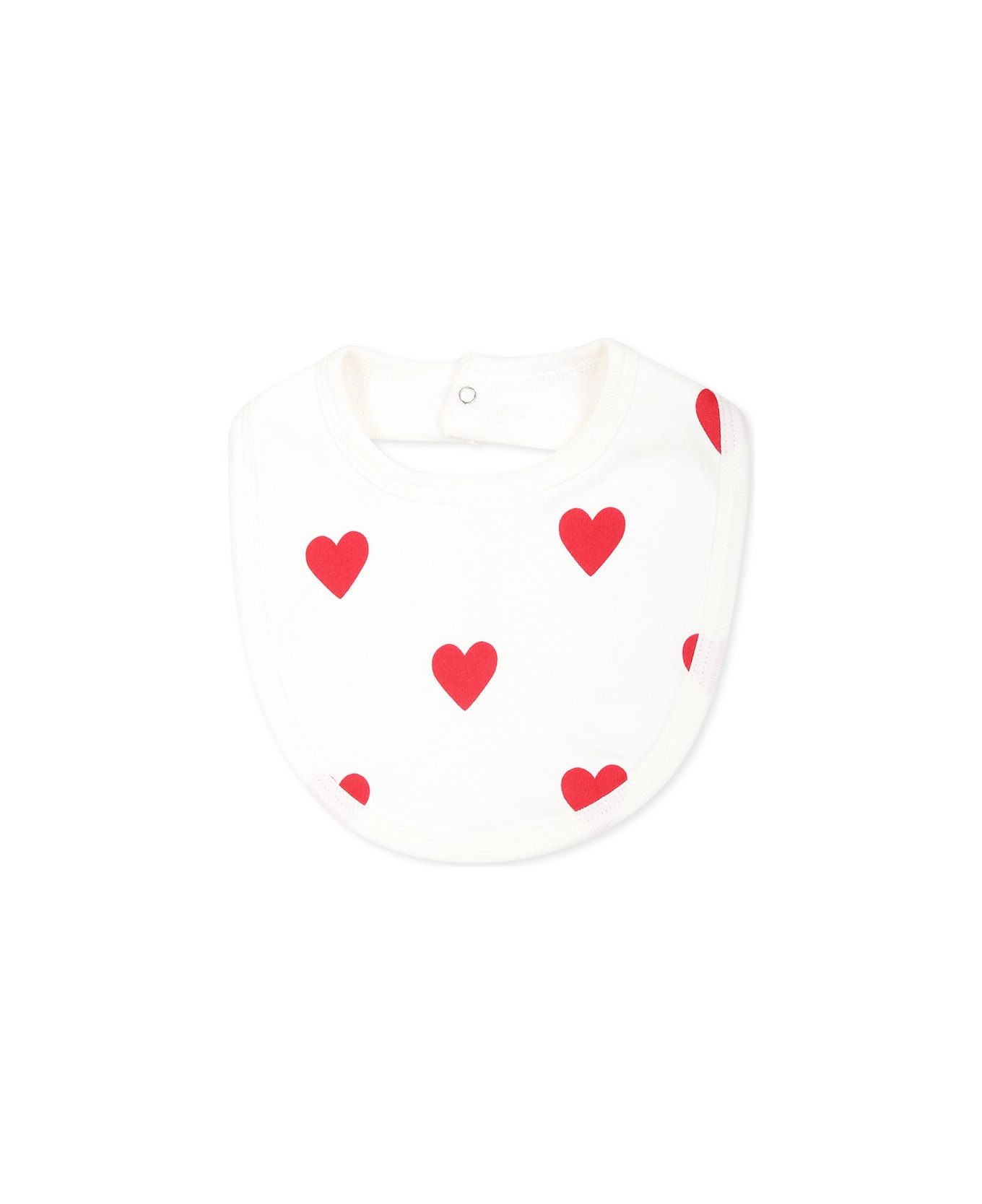 Petit Bateau Multicolor Bib Set For Babykids With Hearts - Multicolor