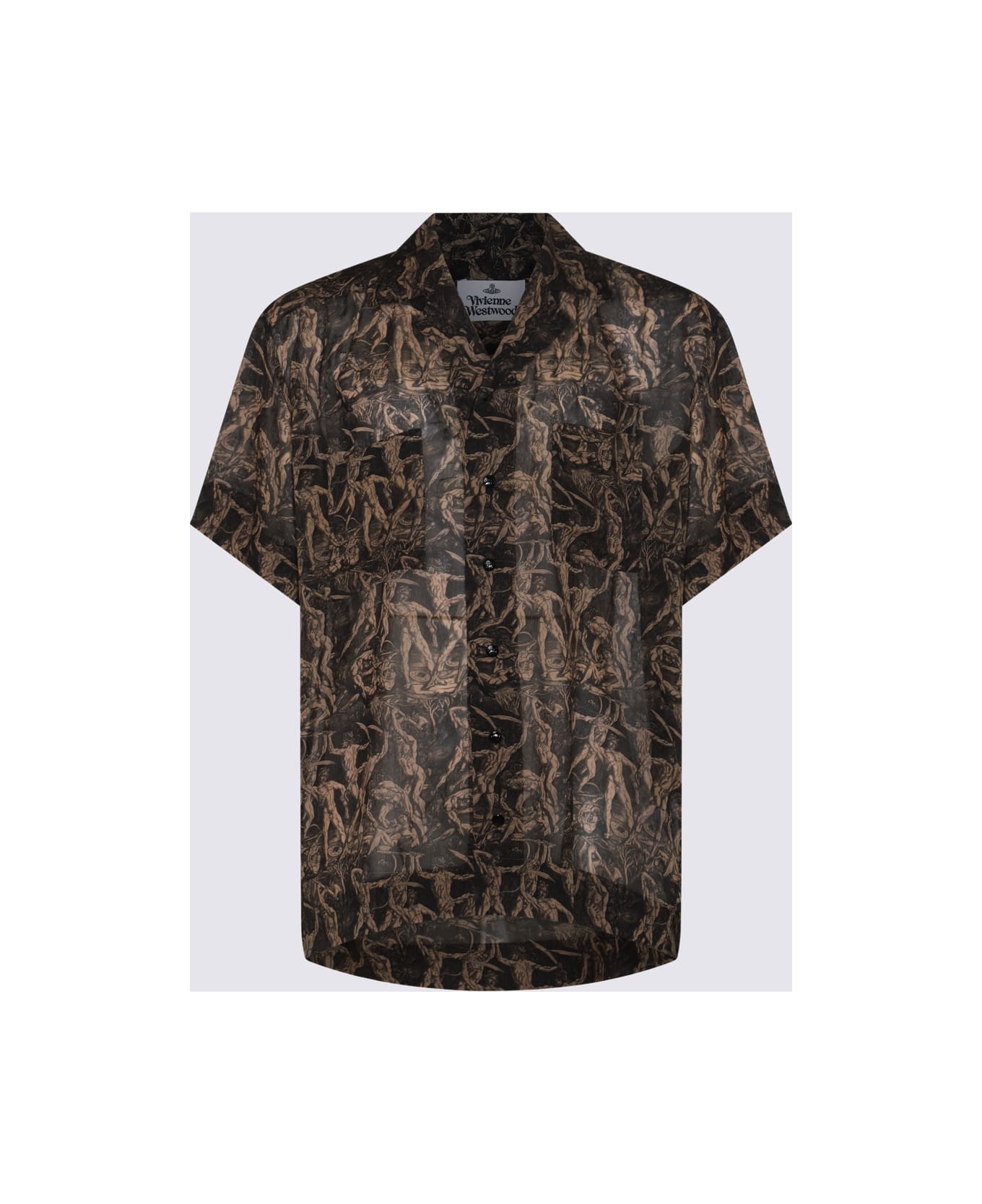 Vivienne Westwood Black And Brown Viscose Shirt - BATTLE OF MAN シャツ