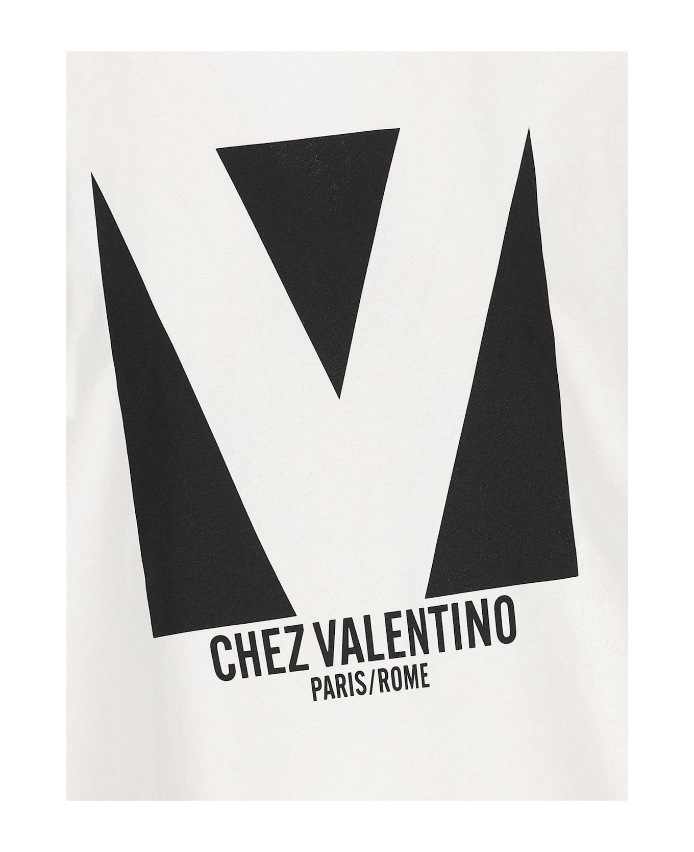 Valentino Garavani Chez -printed Crewneck T-shirt - White