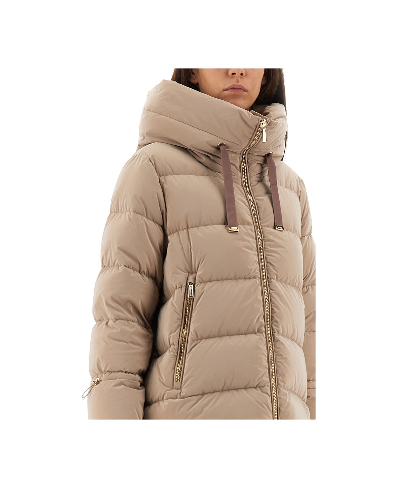 Moorer Padded Jacket "gadia" - BEIGE