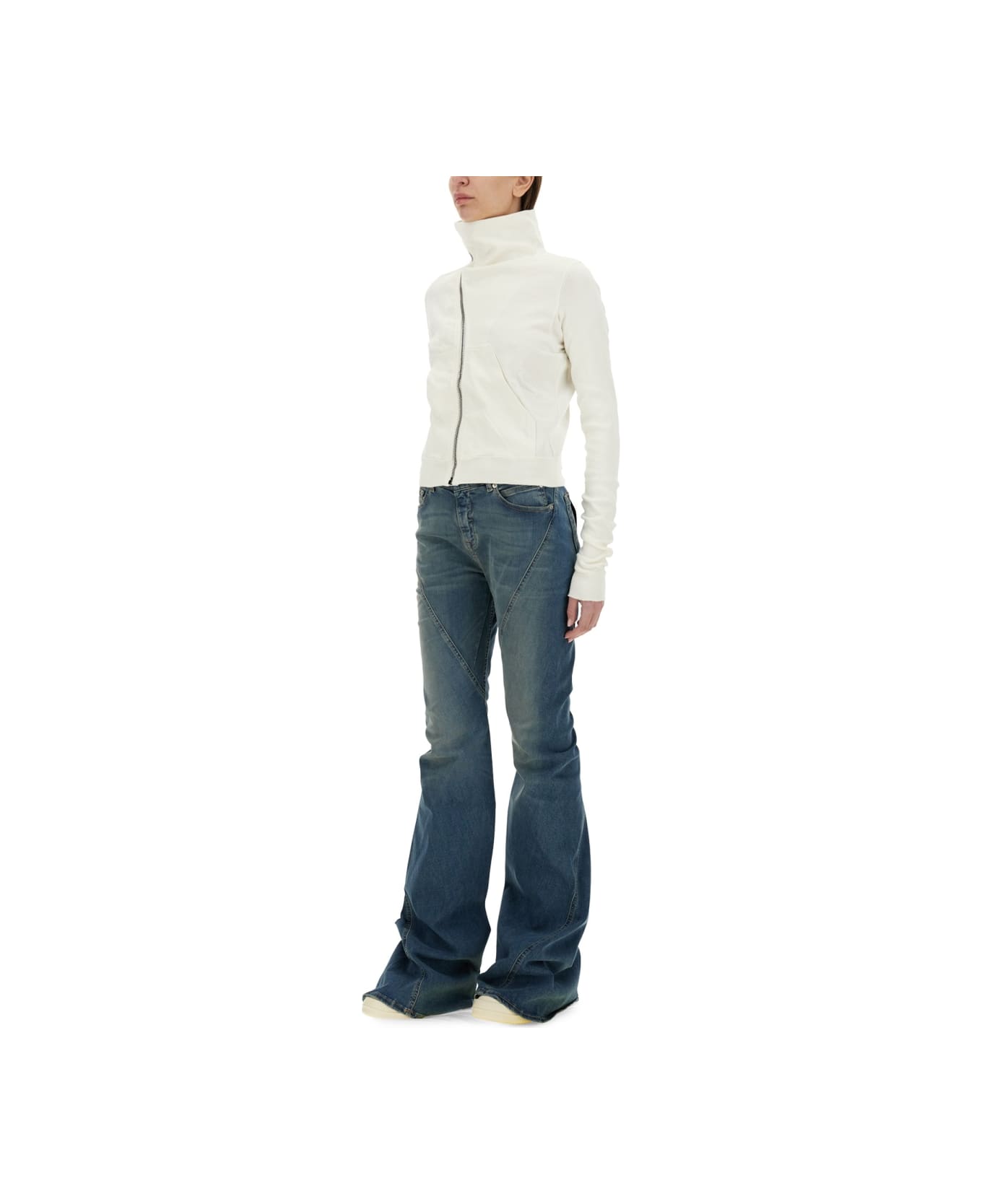 DRKSHDW Mountain" Sweatshirt - WHITE
