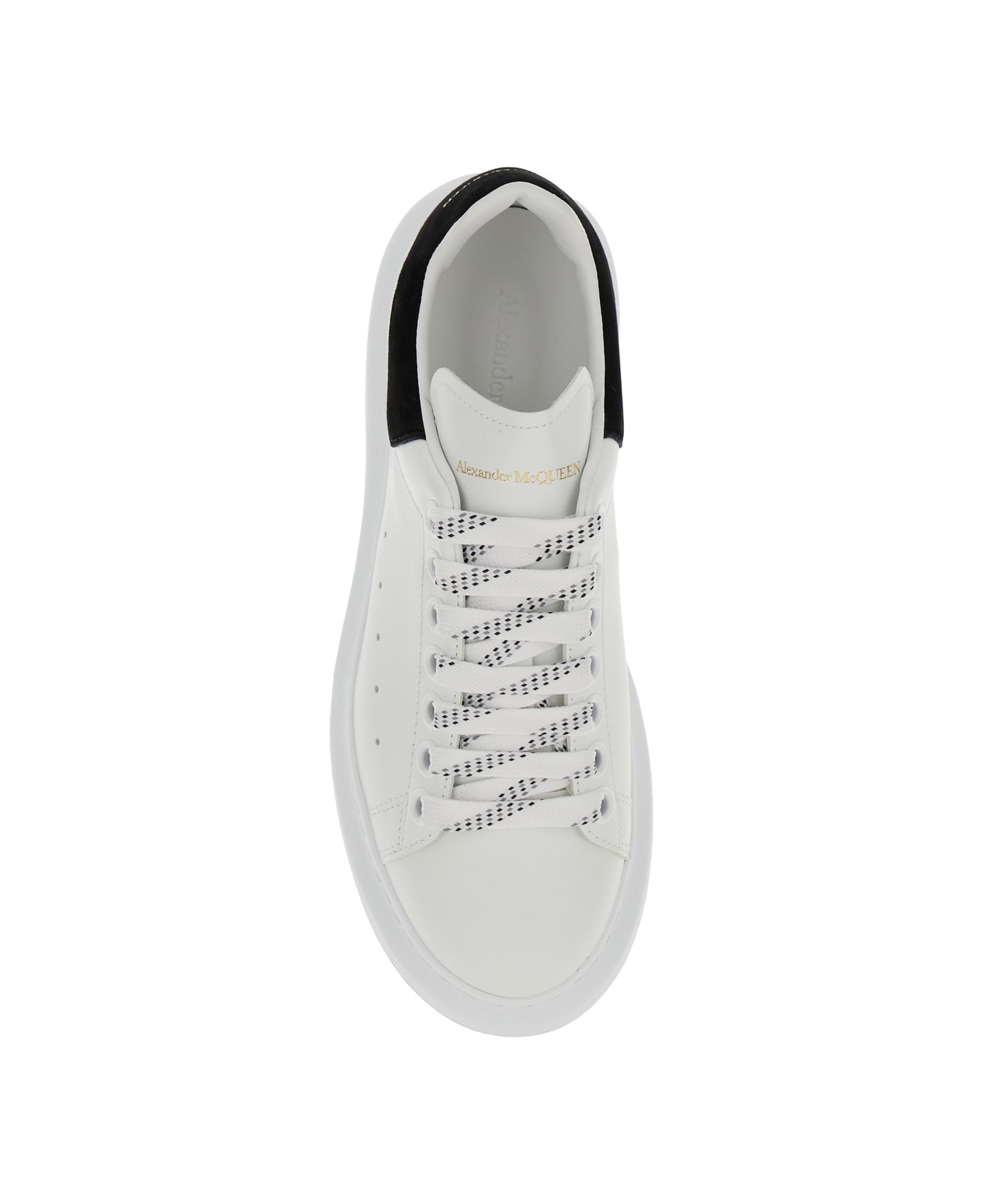 Alexander McQueen White Sneakers With Logo On The Tongue And Logo Lettering On The Rear In Leather Woman - White