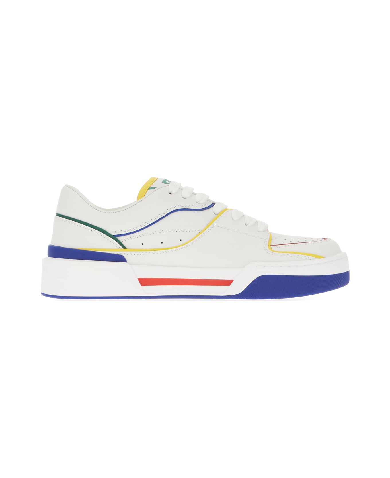 Dolce & Gabbana Multicolor Leather New Rome Sneakers - 80995