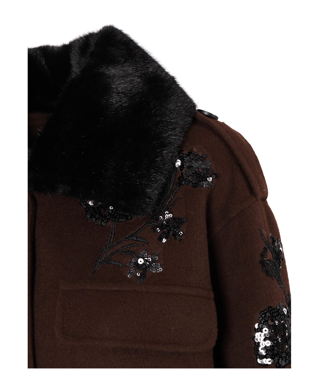 Ermanno Ermanno Scervino Coat - BROWN
