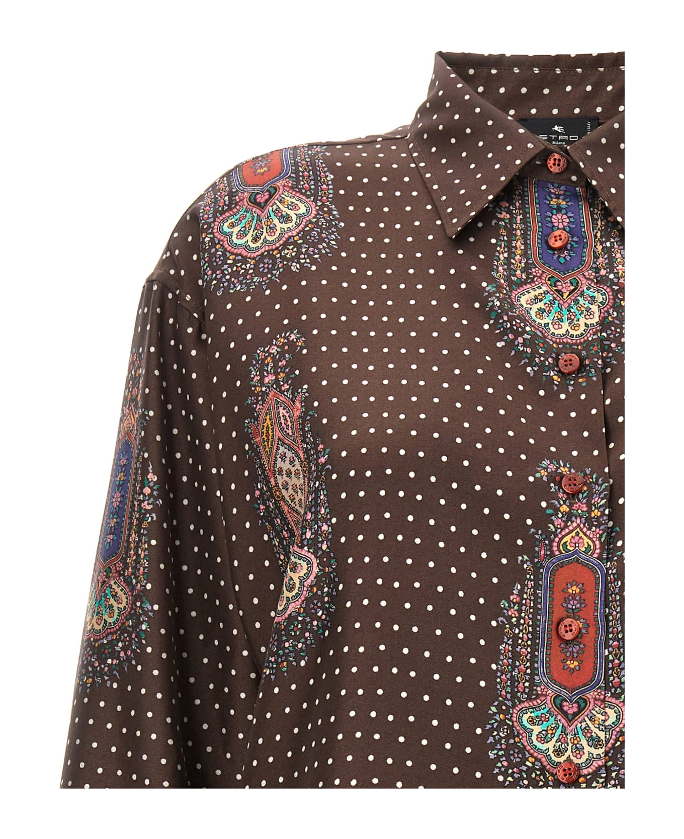 Etro All Over Print Shirt - Brown