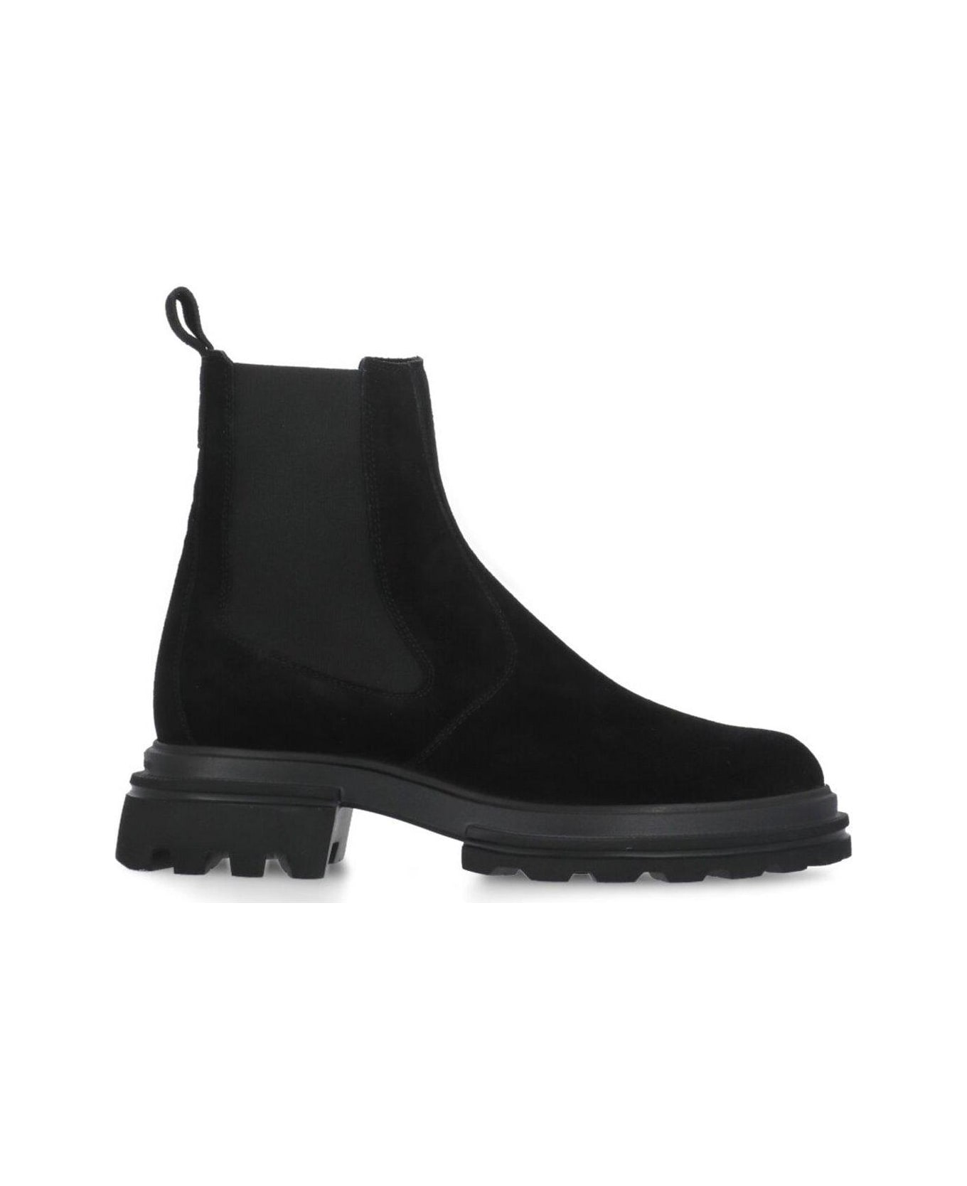 Hogan Round-toe Slip-on Chelsea Boots - Black