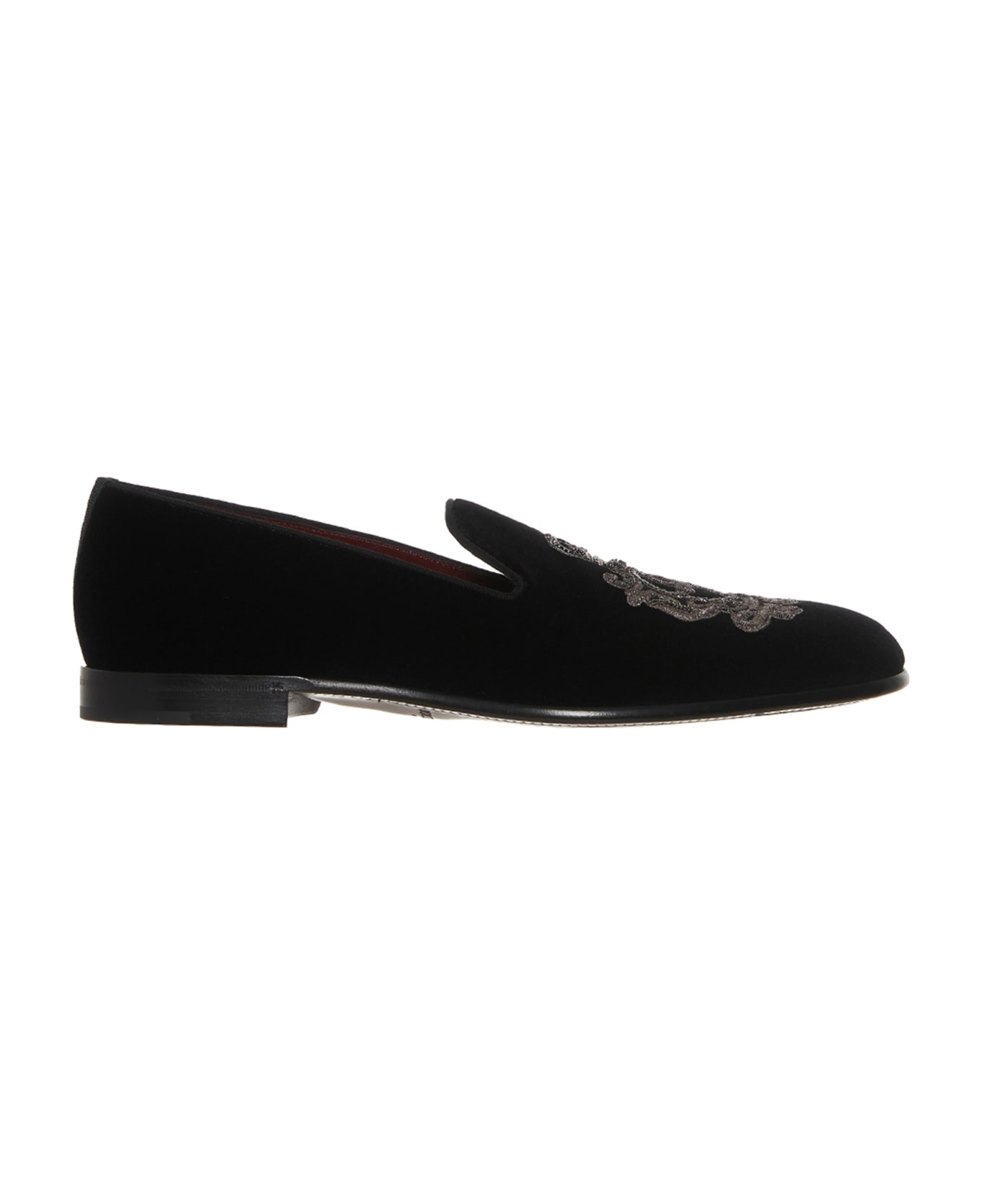 Dolce & Gabbana 'leonardo  Velvet Loafers - Black  