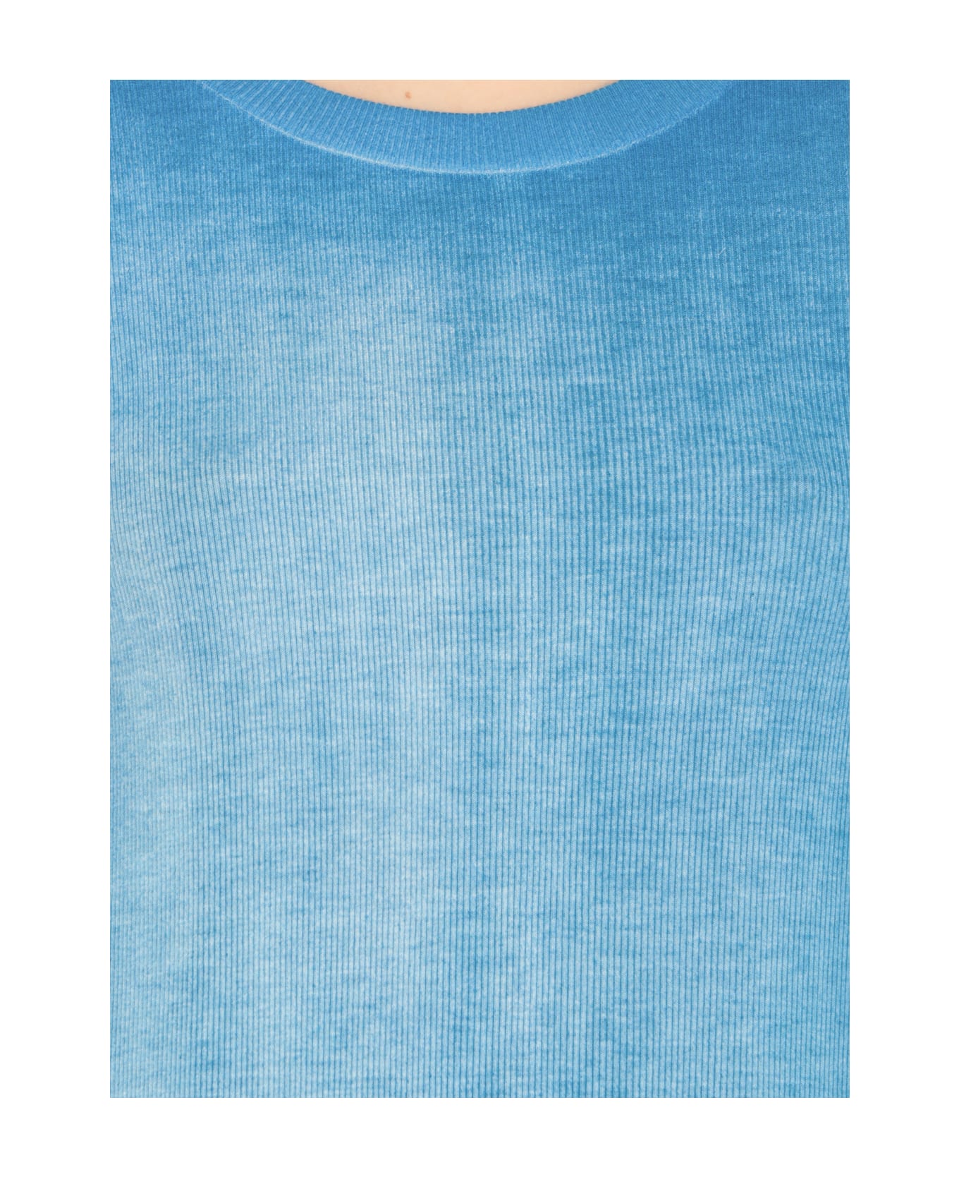 Avant Toi Silk Blend Sweater - Blue