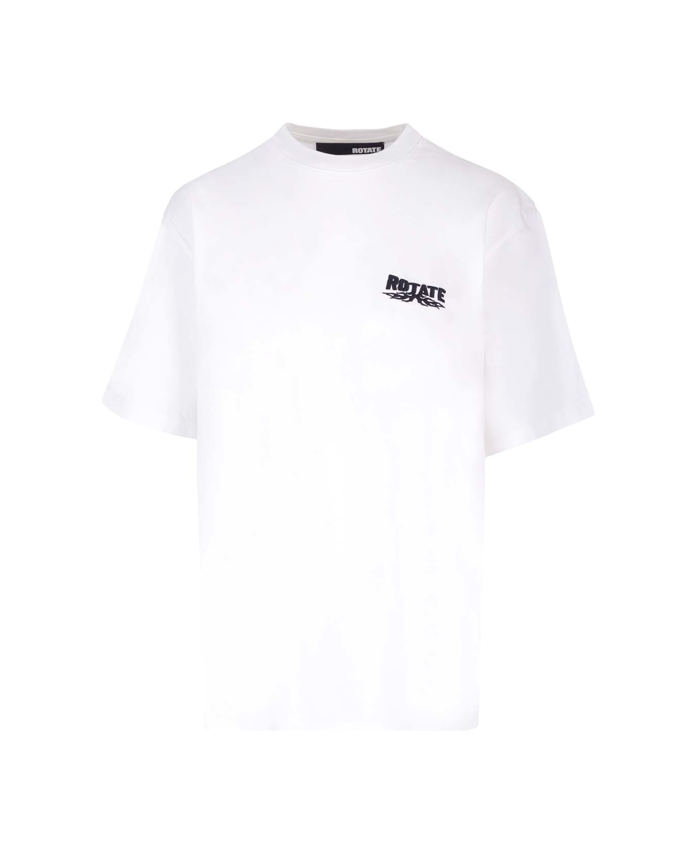 Rotate by Birger Christensen 'enzym' Crew-neck T-shirt - Bianco