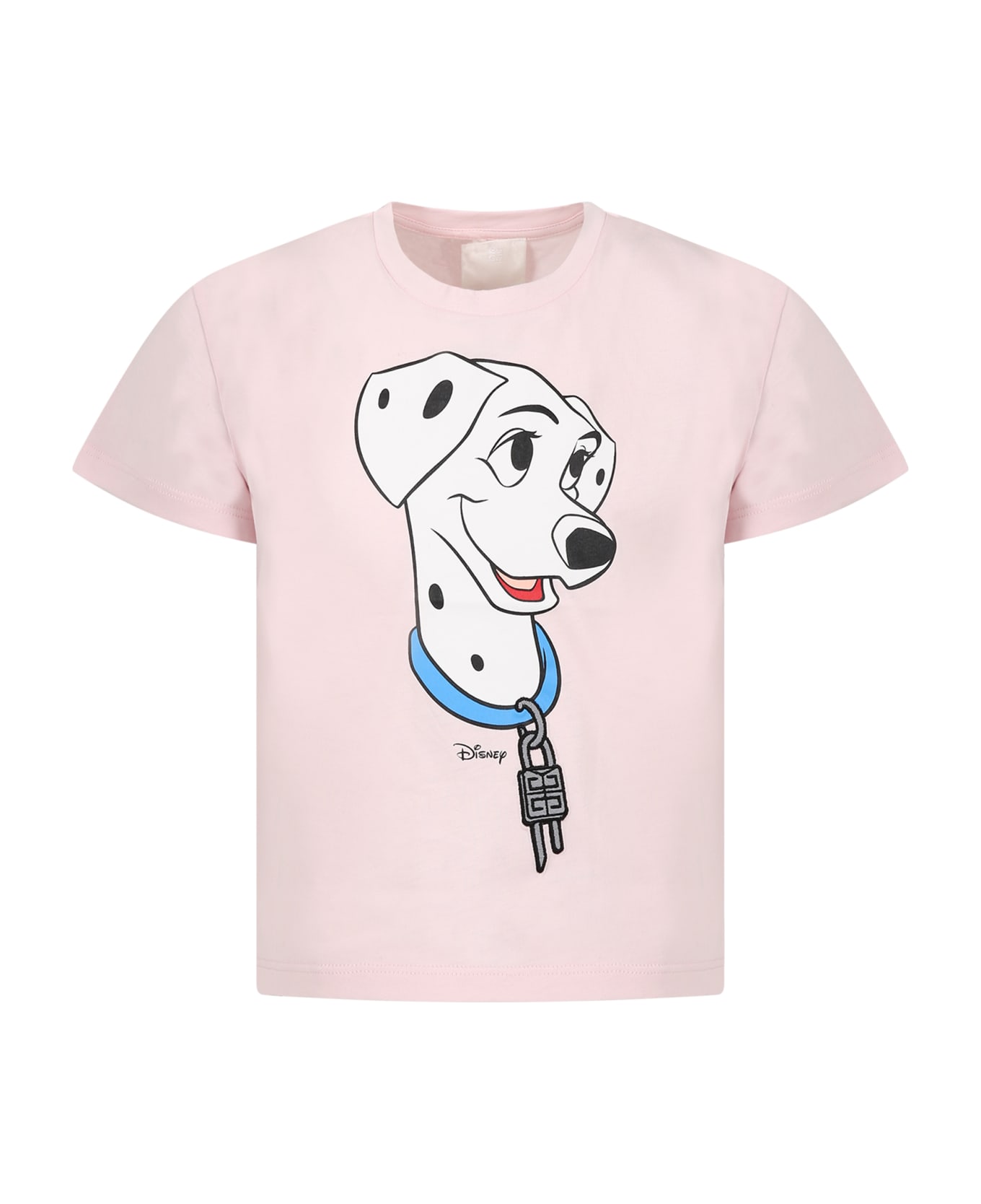 Givenchy Pink T-shirt For Girl With 101 Dalmatians Print And Logo - Pink