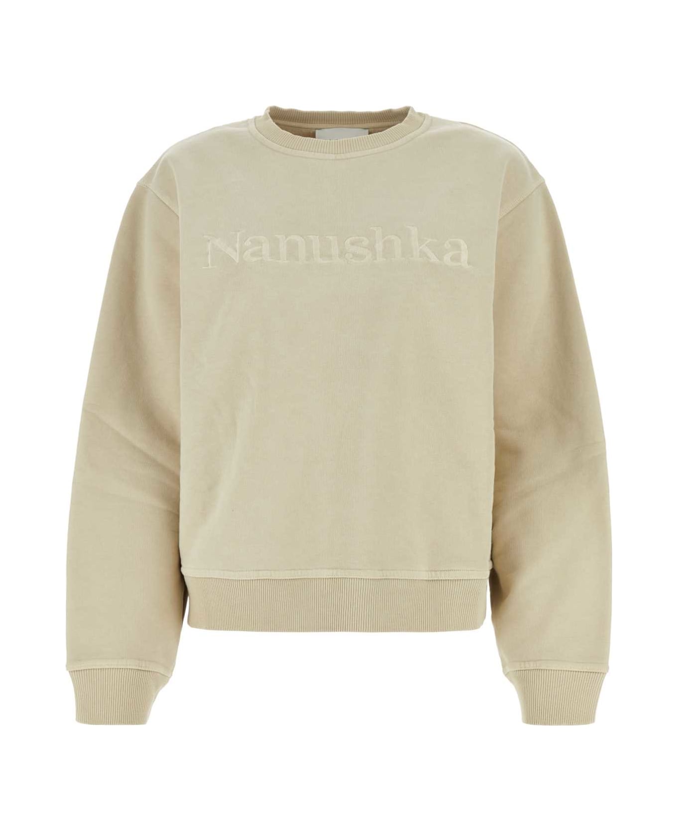 パーカー・フーディ nanushka SS24 Sand cotton sweatshirt (NU23PFSW00673 SHELL) Nanushka Sand Cotton Sweatshirt | italist