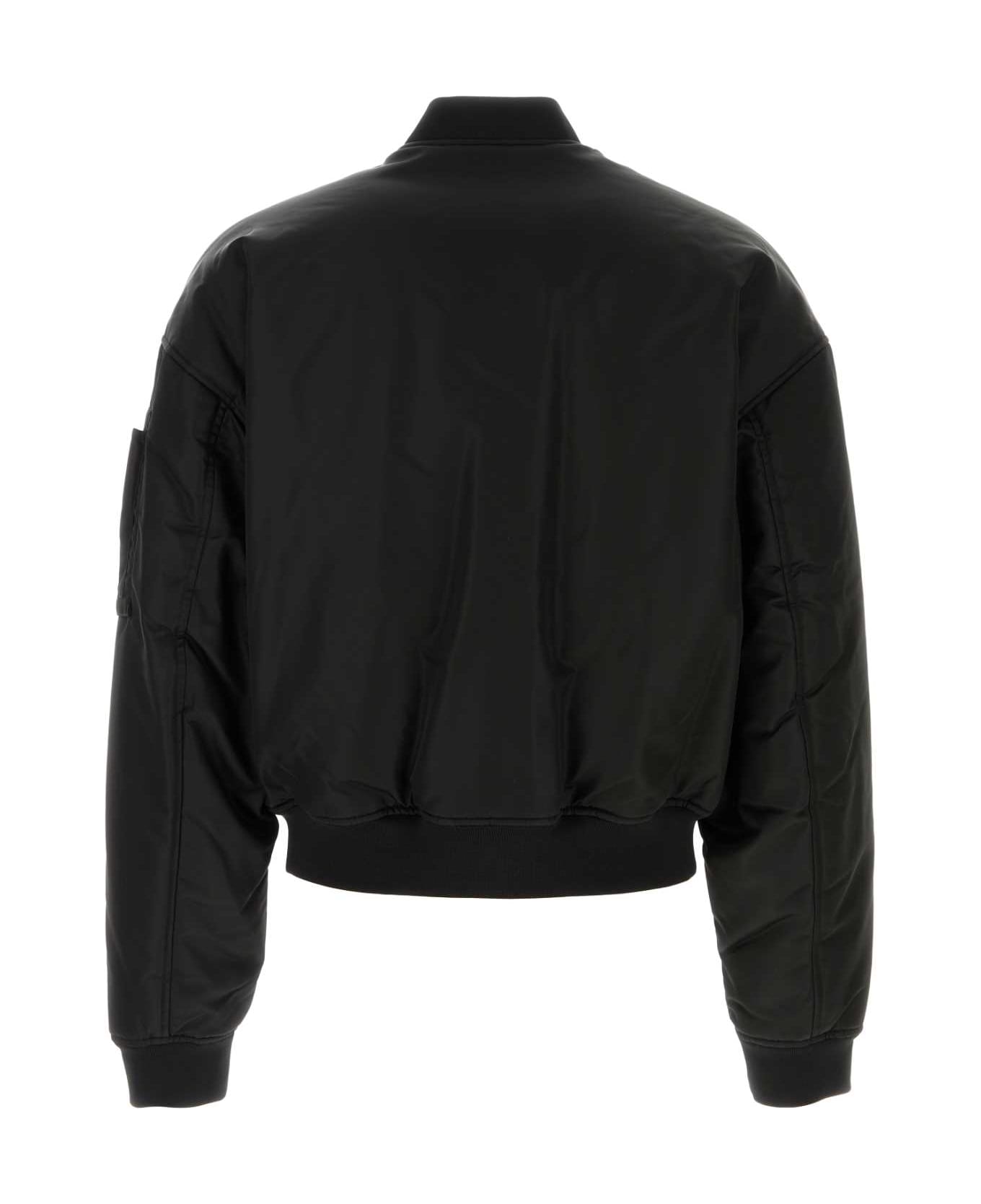 Dsquared2 Black Nylon Bomber Jacket - BLACK