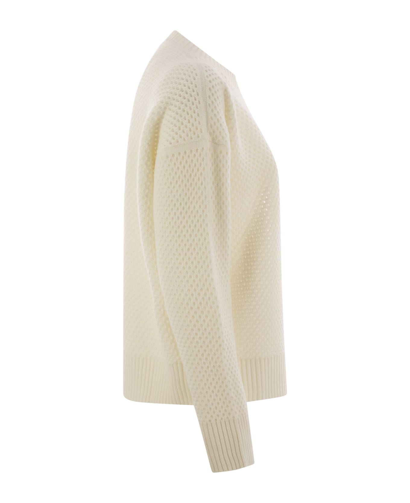 Fabiana Filippi Platinum Crew-neck Jersey - Cream