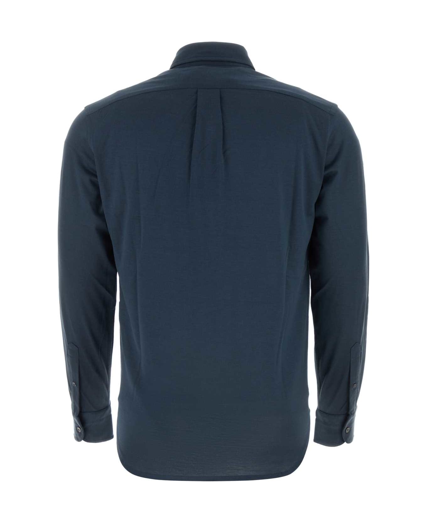 Tom Ford Blue Silk Blend Shirt - ROYALBLUE