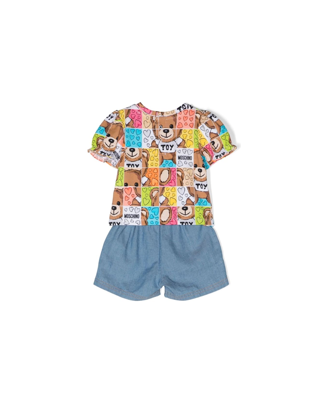Moschino T-shirt And Shortsset - MULTICOLOUR ボディスーツ＆セットアップ