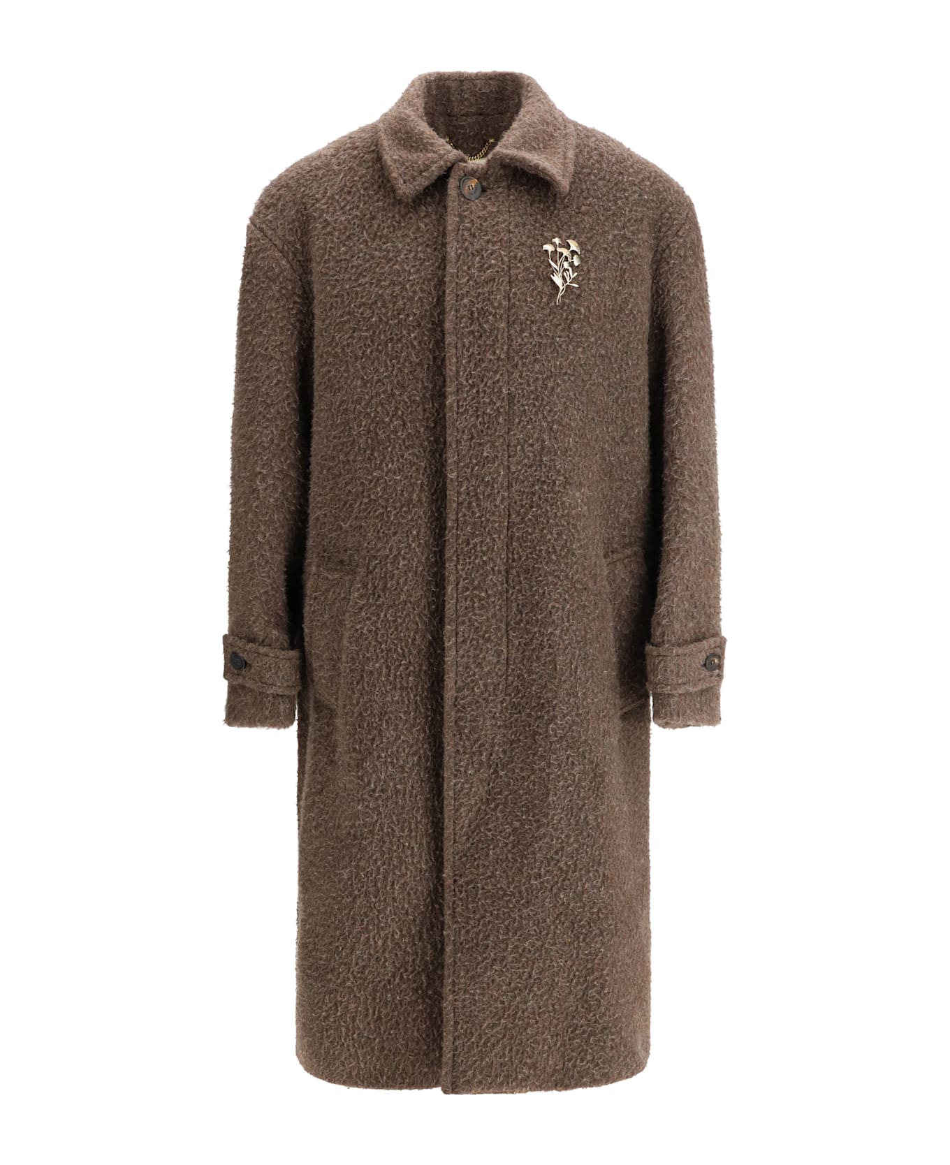 Golden Goose Journey M
s Sb Car Coat Wrinkled Wv - Brown