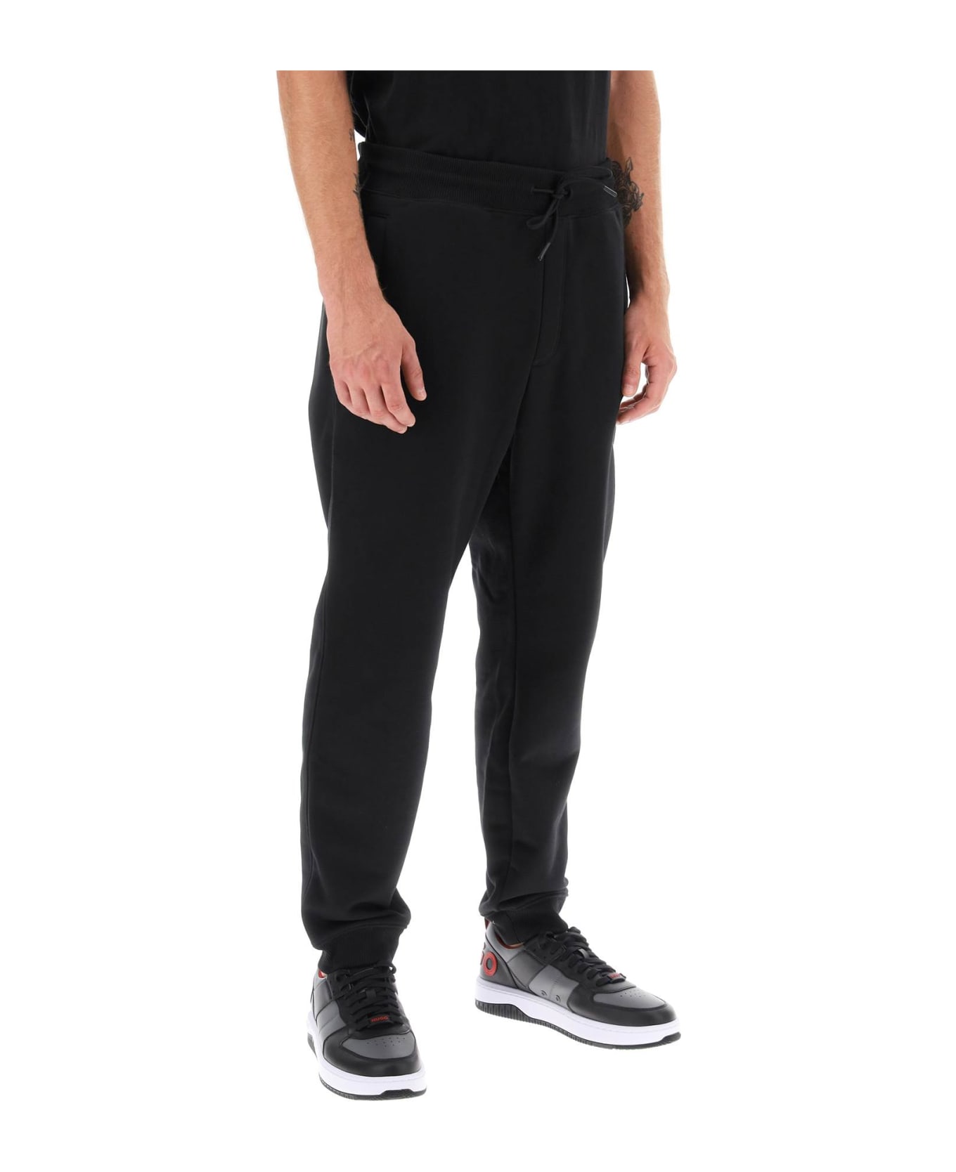 Hugo Boss Drokko Double Logo Sweatpants - BLACK (Black)