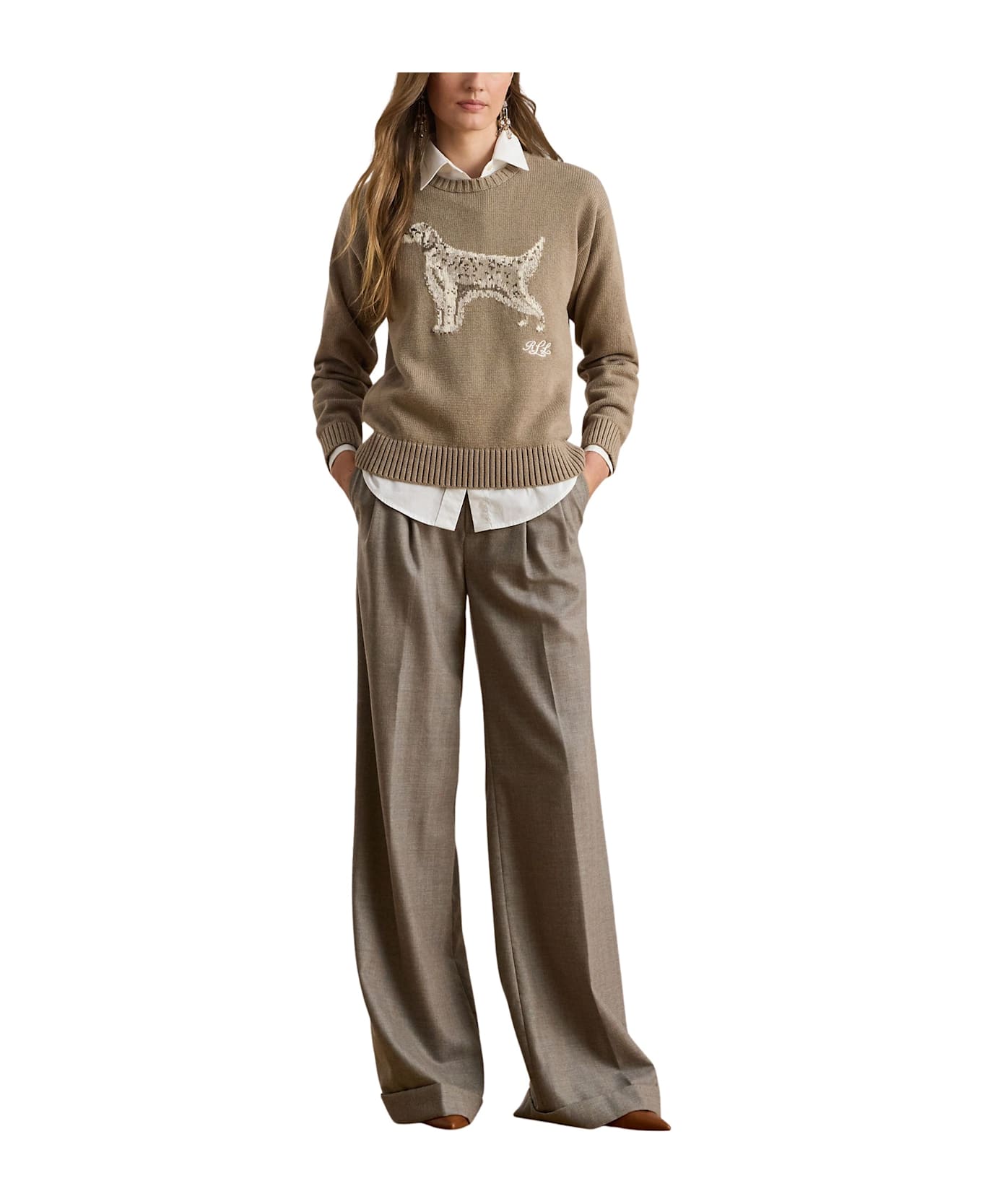 Ralph Lauren Riednee Long Sleeve Pullover - Adirondack Heather Multi