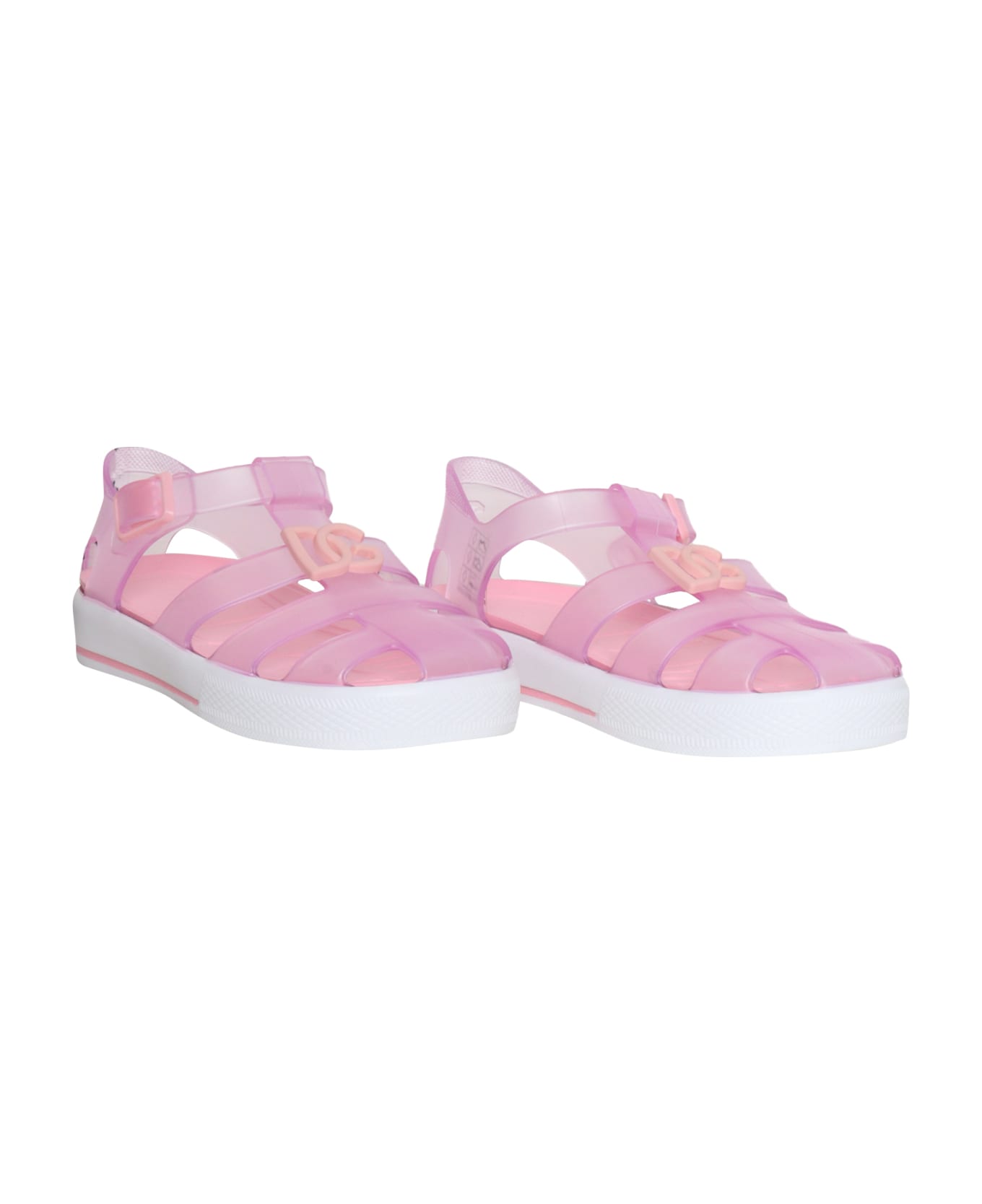 Dolce & Gabbana Pink Spider Sandals - PINK