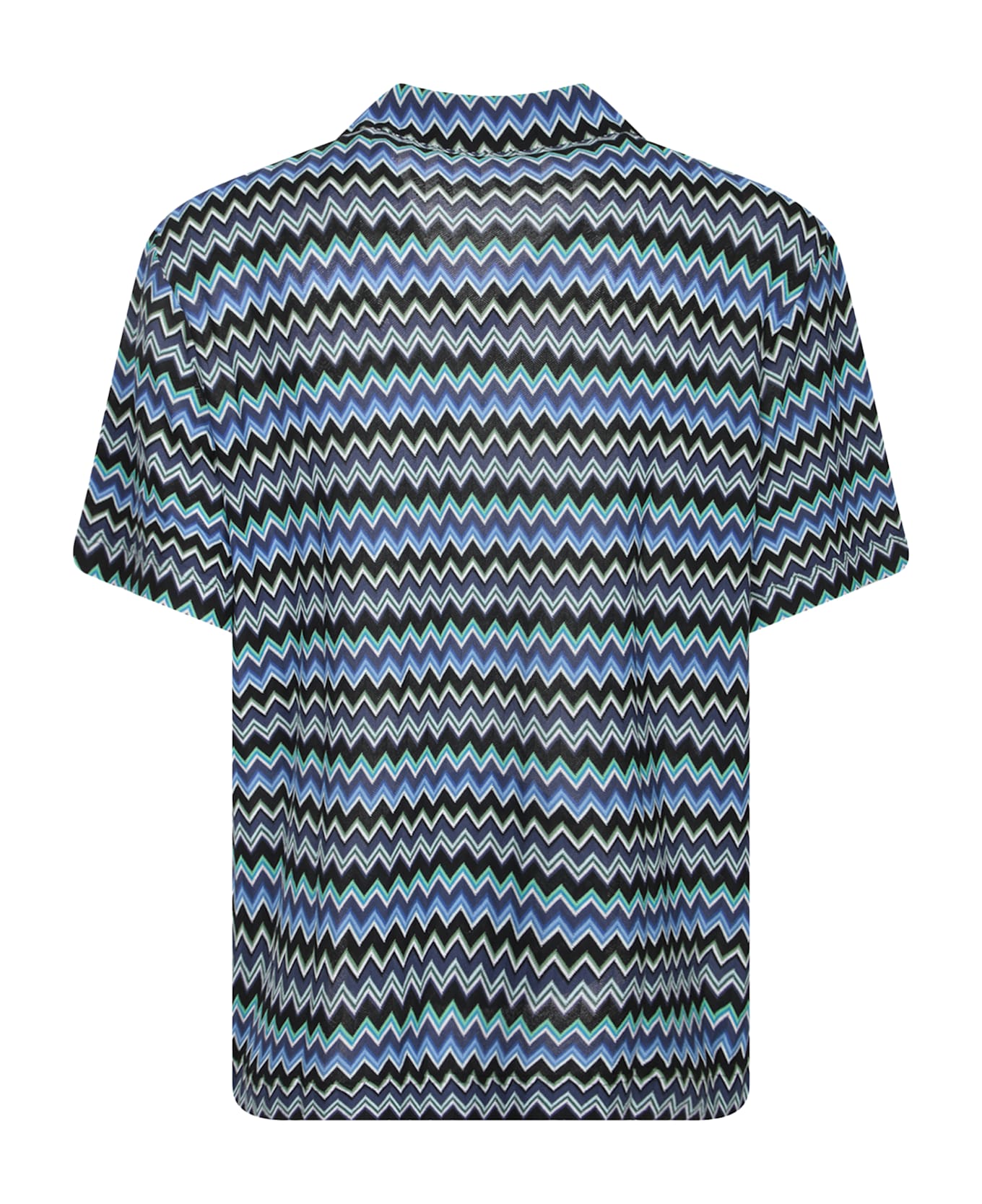 Missoni Zigzag Black/blue Shirt - Blue