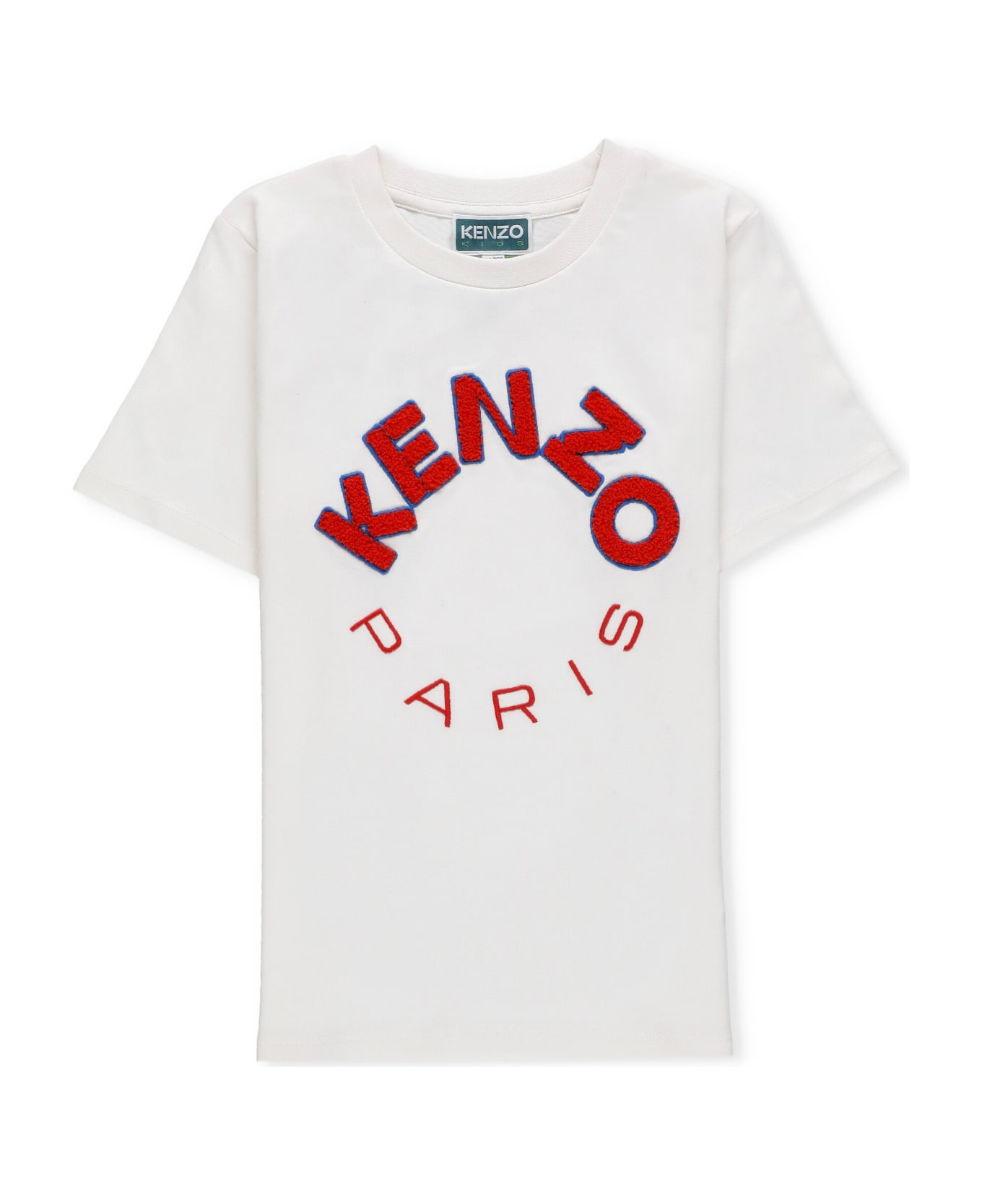 Kenzo Kids T-shirt With Logo - Ivory Tシャツ＆ポロシャツ