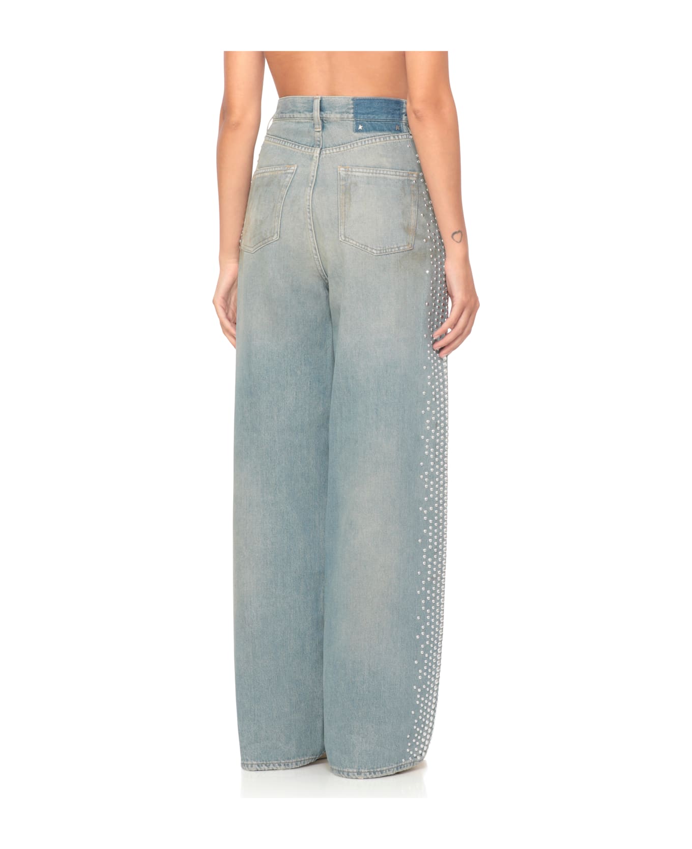 Golden Goose Cotton Jeans - Light Blue デニム
