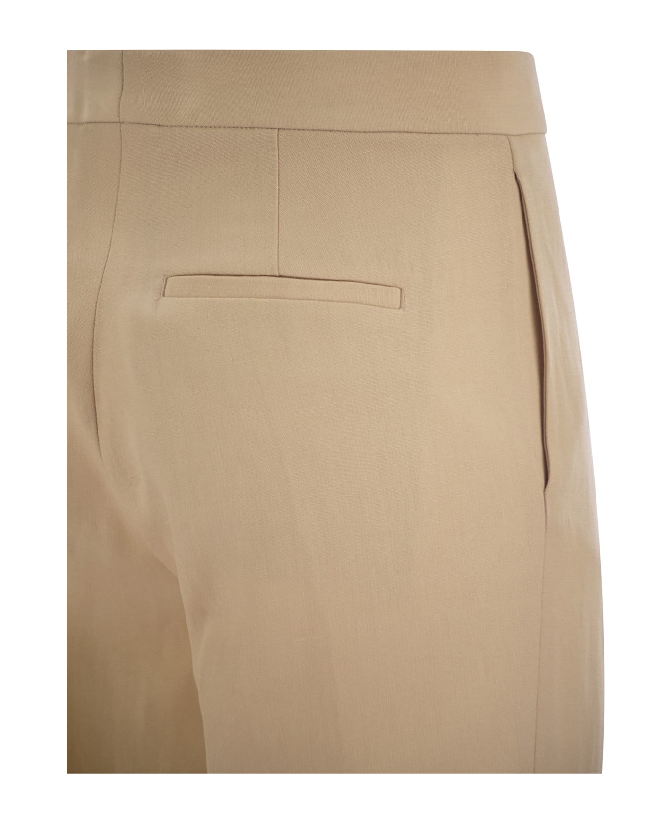 Fabiana Filippi Linen Chino Trousers - Sand