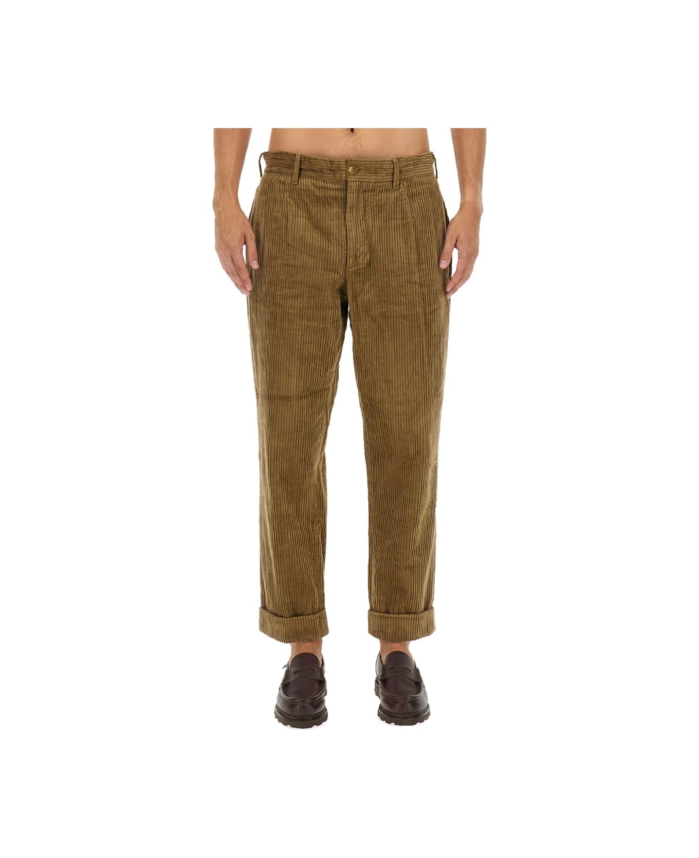 Engineered Garments Velvet Pants - BROWN