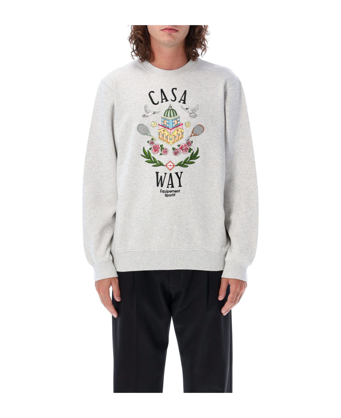 Casablanca Casa Way Embroidered Sweatshirt - CASA WAY