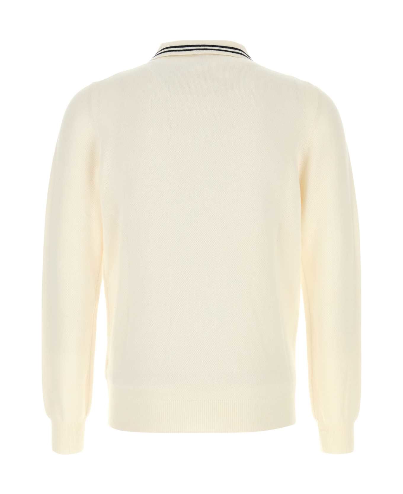 Autry Ivory Knit Polo Shirt - N3KC