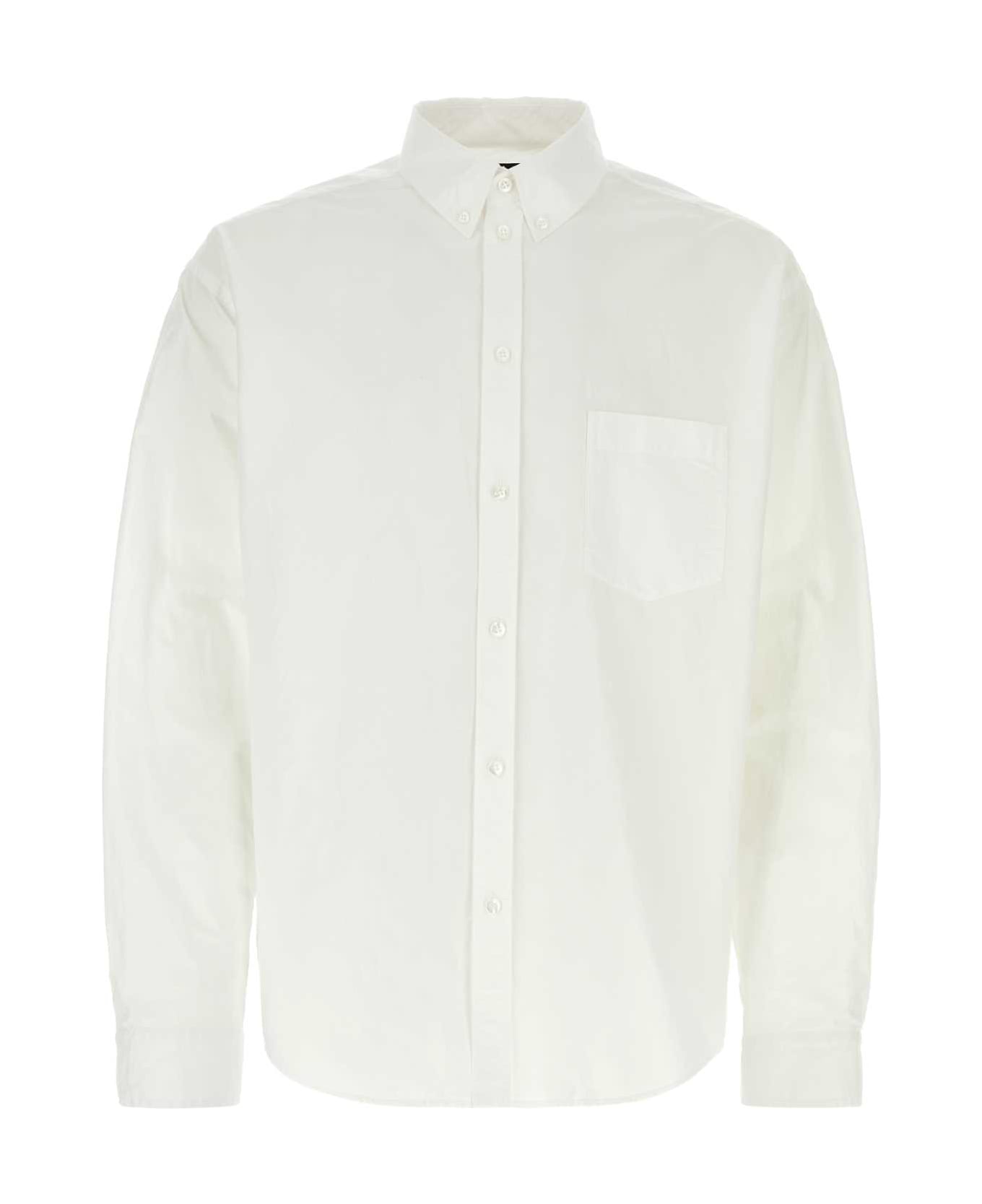 Balenciaga White Cotton Shirt - WHITE