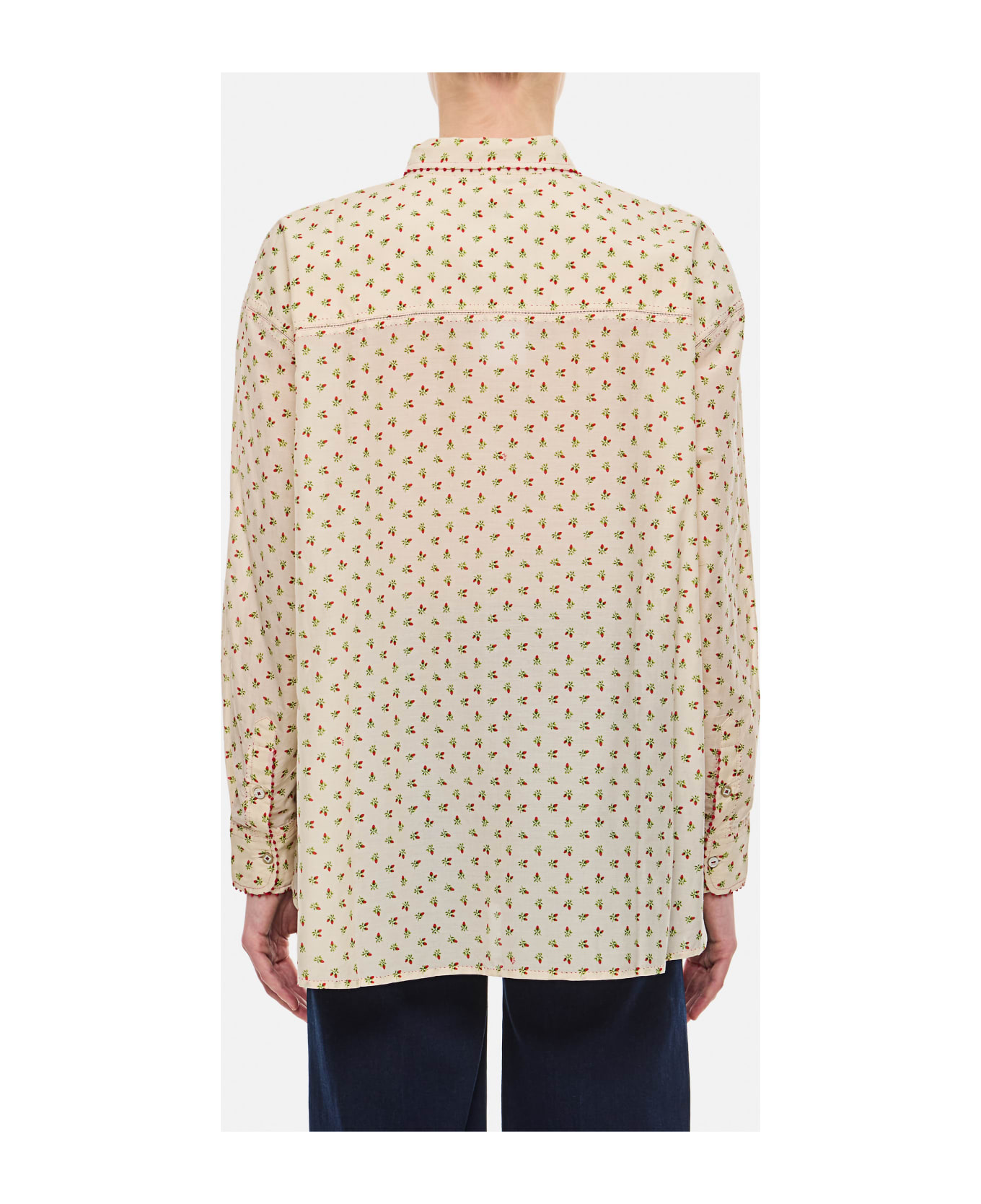 Péro Pattern Cotton Shirt - As Multi