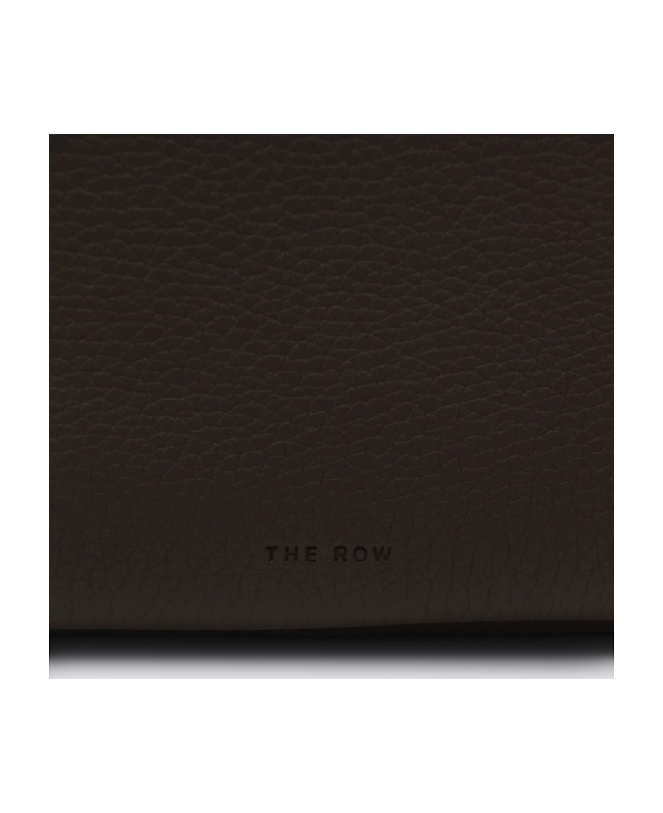 The Row Deep Brown Leather Marcel Top Handle Bag - DEEP BROWN ANS