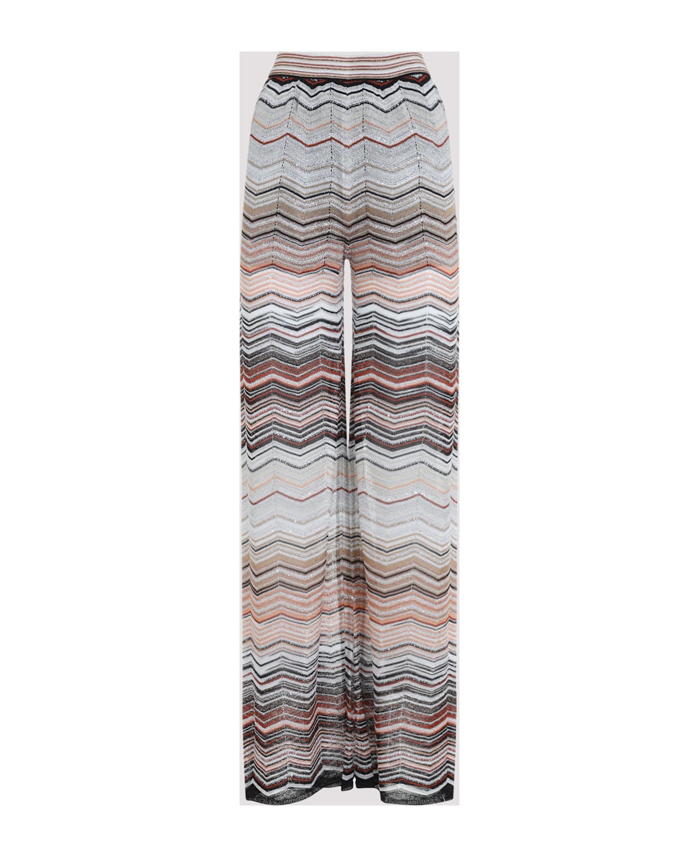 Missoni Viscose Pants - Zv Red Beige Tones