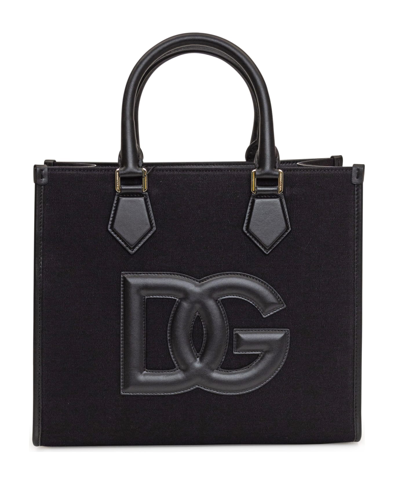 Dolce & Gabbana Shopping Bag With Logo - NERO
