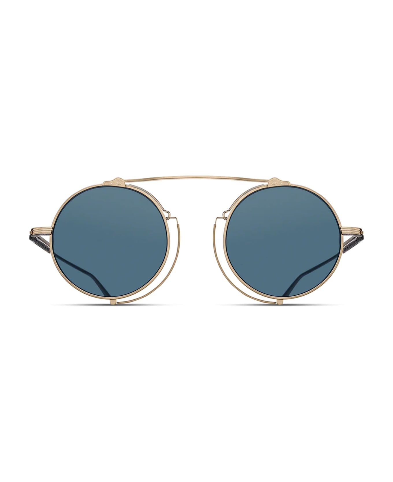 Matsuda M3154 - Brushed Gold / Blue Grey Sunglasses - brushed gold