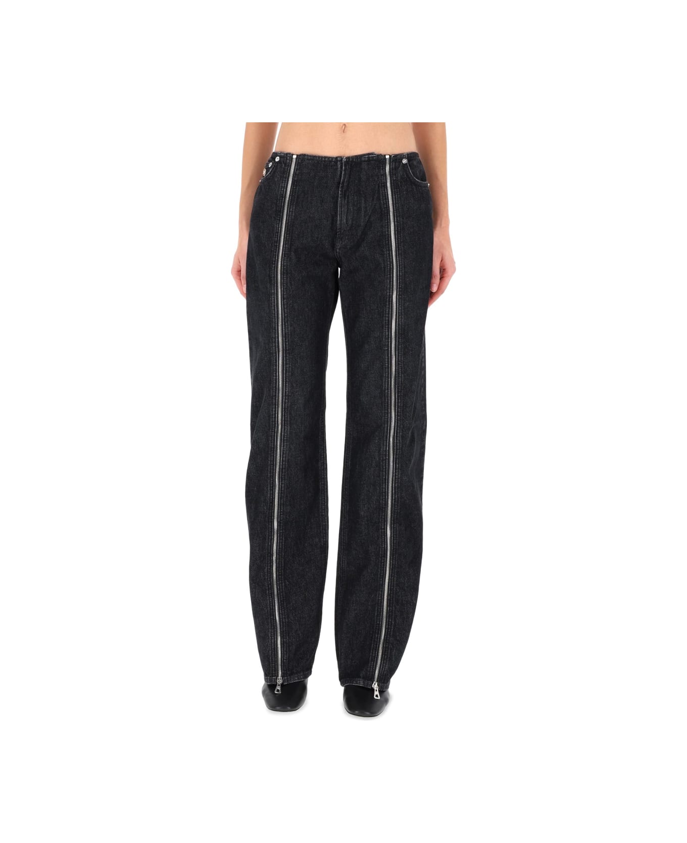 Jean Paul Gaultier Double Zipper Pants - BLACK