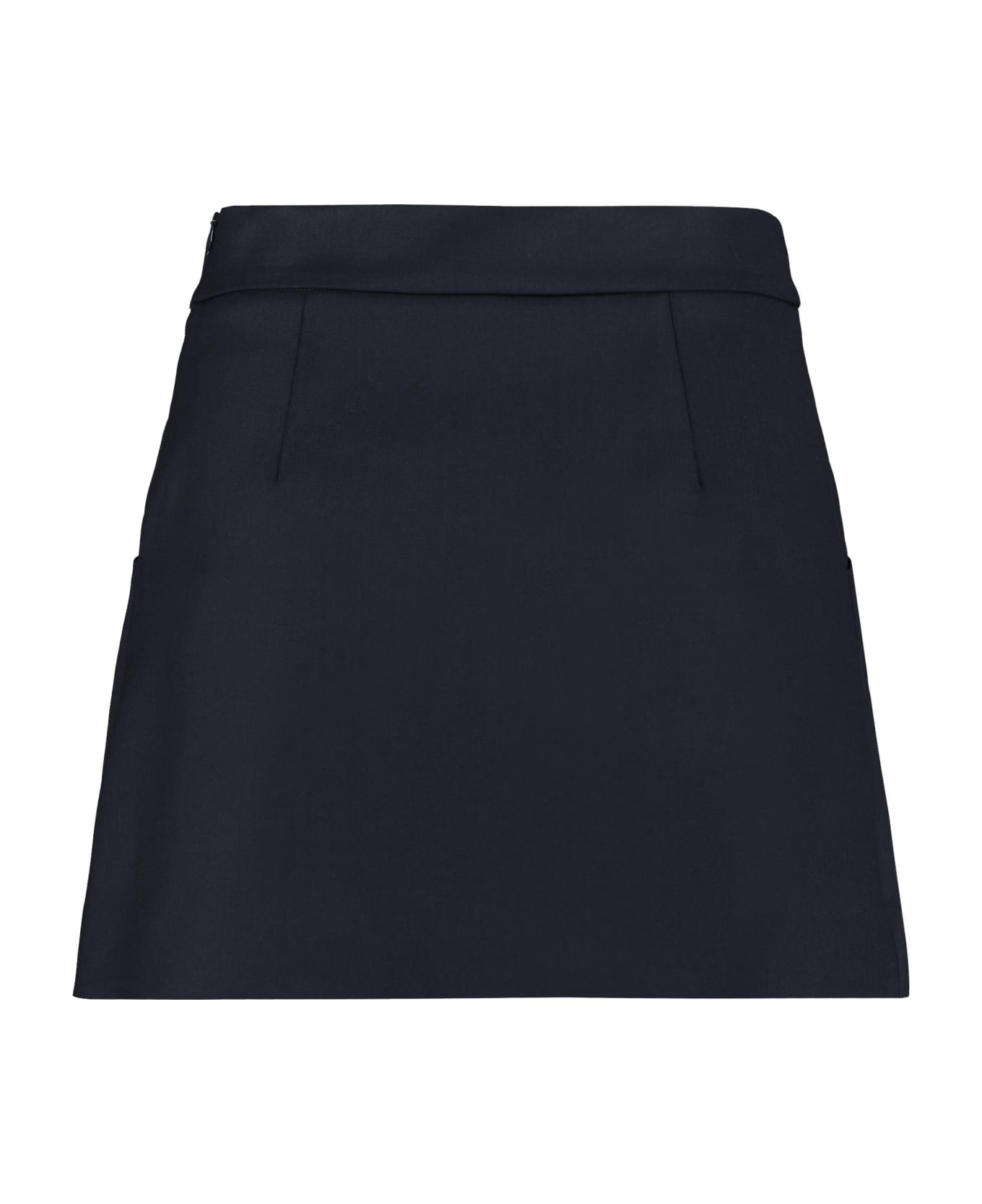 Parosh Liliuxy Wool Mini Skirt - blue スカート