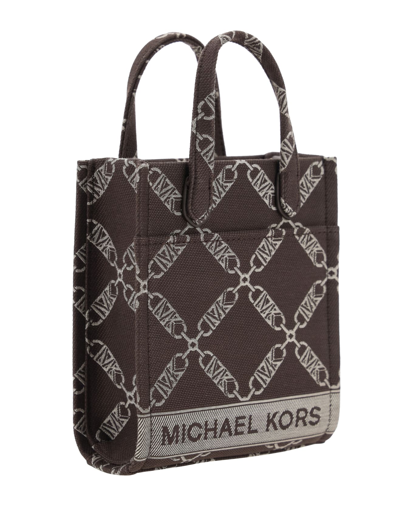 Michael Kors Jacquard Logo Shopper Bag - Choc Multi