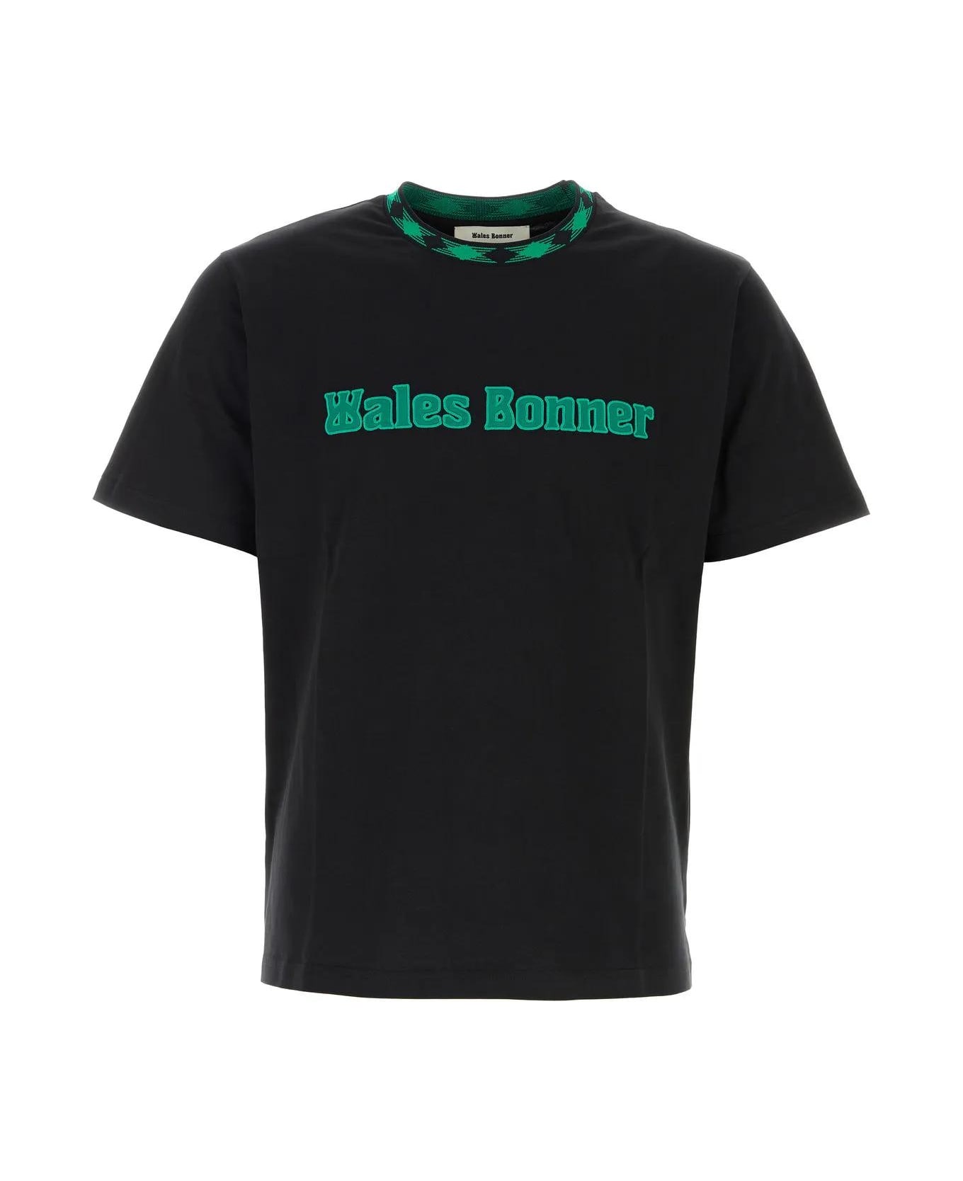 Wales Bonner Black Cotton Original T-shirt - Nero シャツ