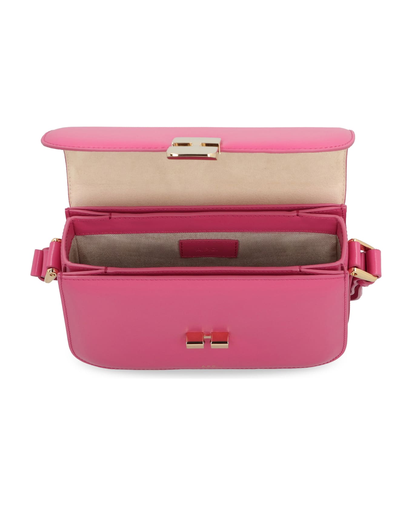 A.P.C. Grace Leather Crossbody Bag - Pink