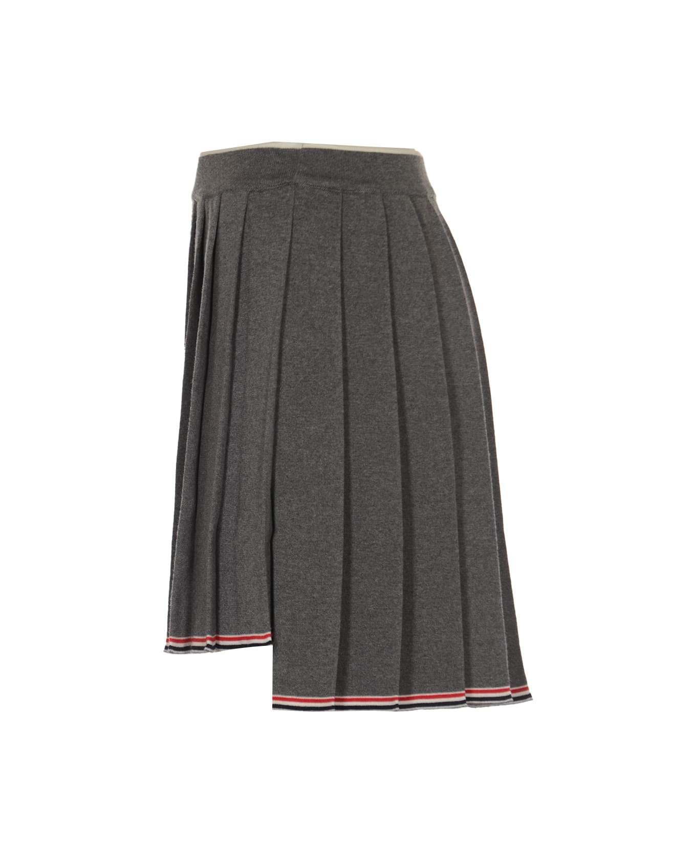 Thom Browne Pleated Mini Skirt - Medium Grey