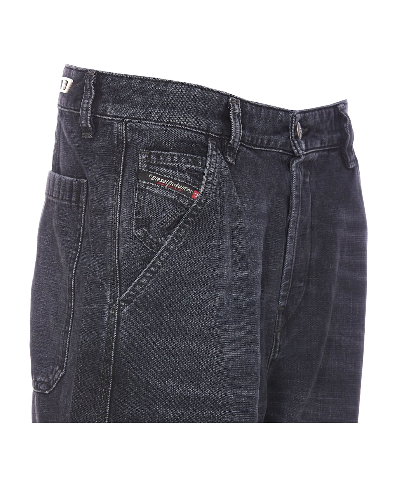 Diesel D-pot-cargo Jeans - Black