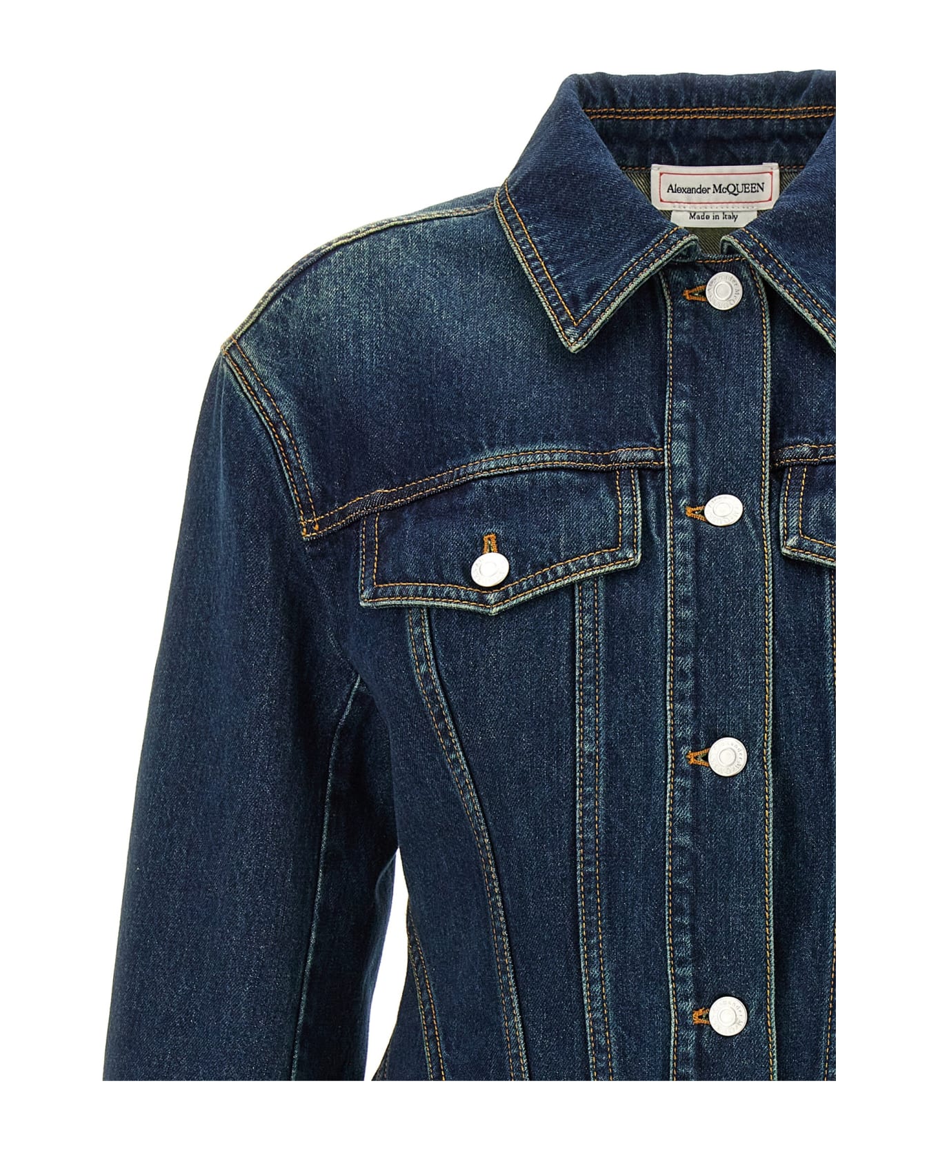 Alexander McQueen Denim Jacket - Blue