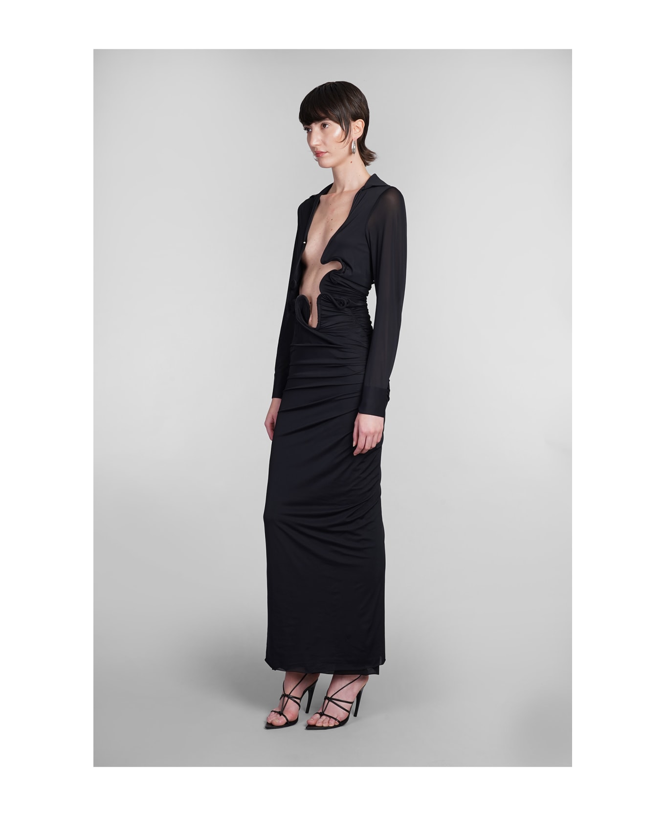 Christopher Esber Dress In Black Polyamide - black