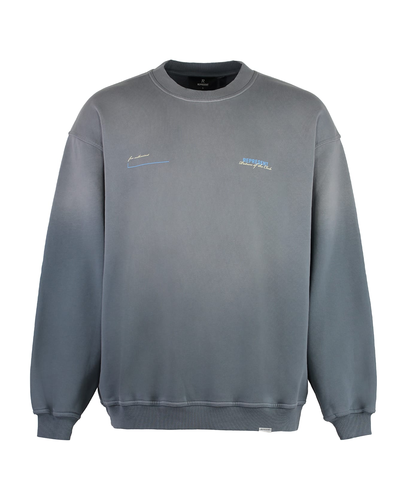 REPRESENT Cotton Crew-neck Sweatshirt - Grigio