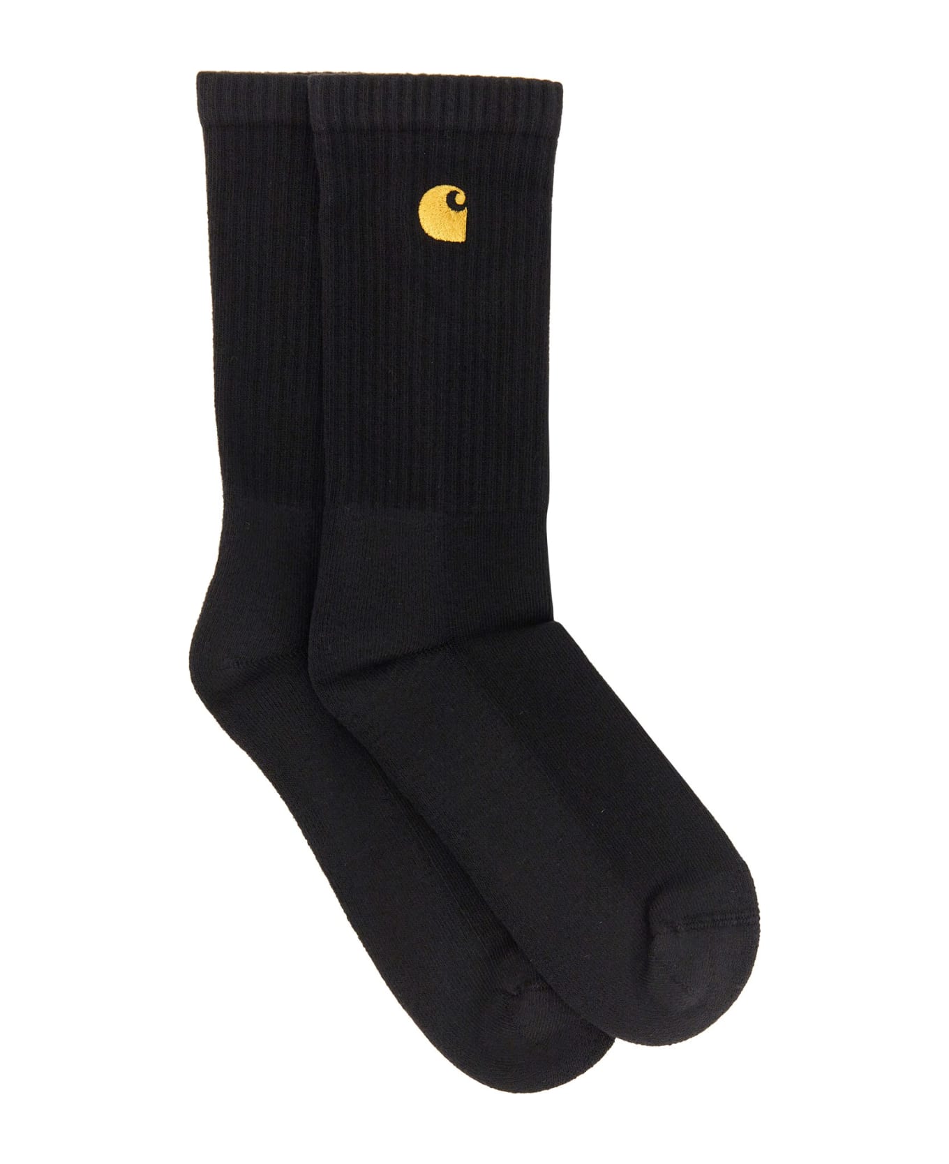 Carhartt Socks With Logo Embroidery - Black