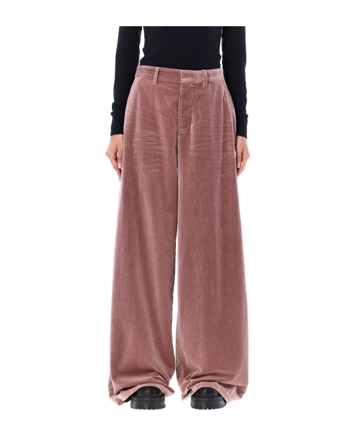 Dsquared2 Baggy Cut Velvet Trousers - Powder ボトムス