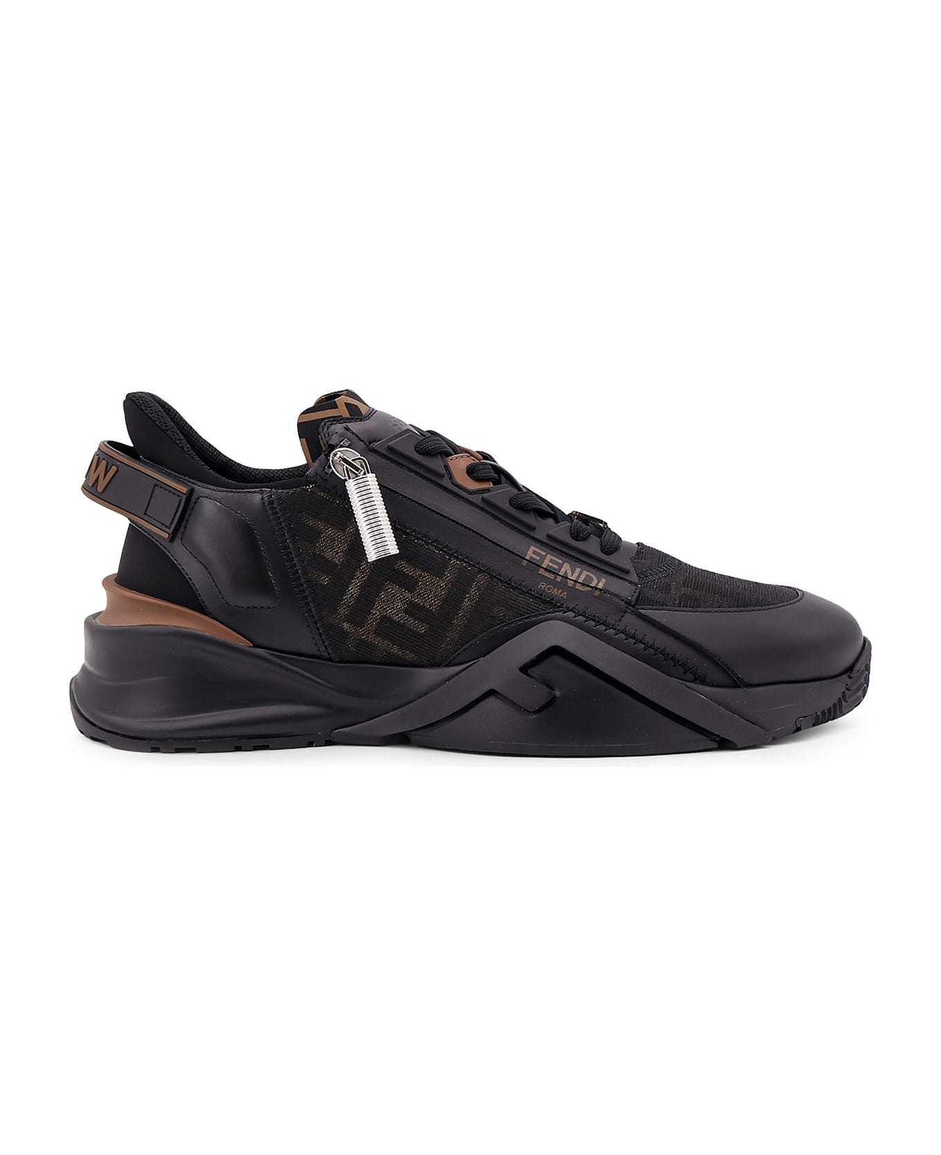 Fendi Flow Sneakers - BROWN, black